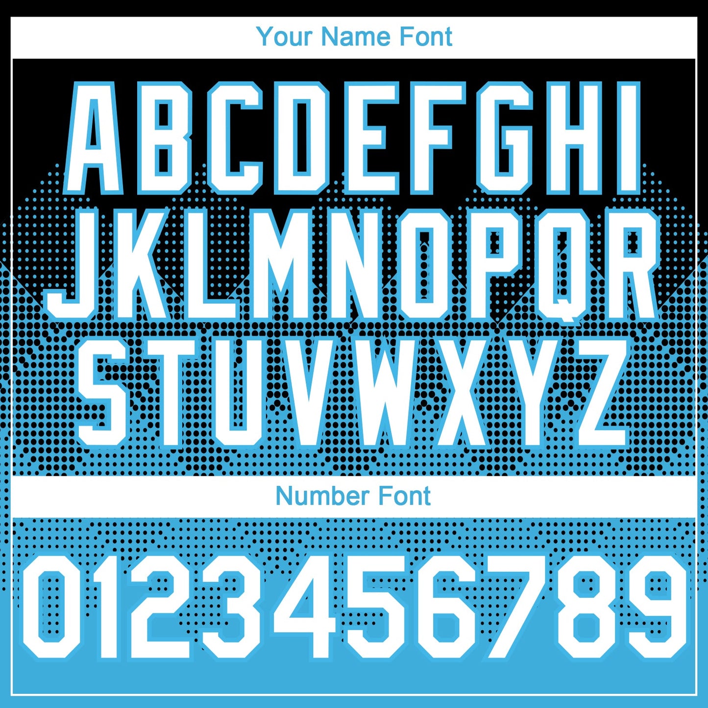 Custom Black White-Sky Blue 3D Gradient Square Shape Authentic Baseball Jersey view 5