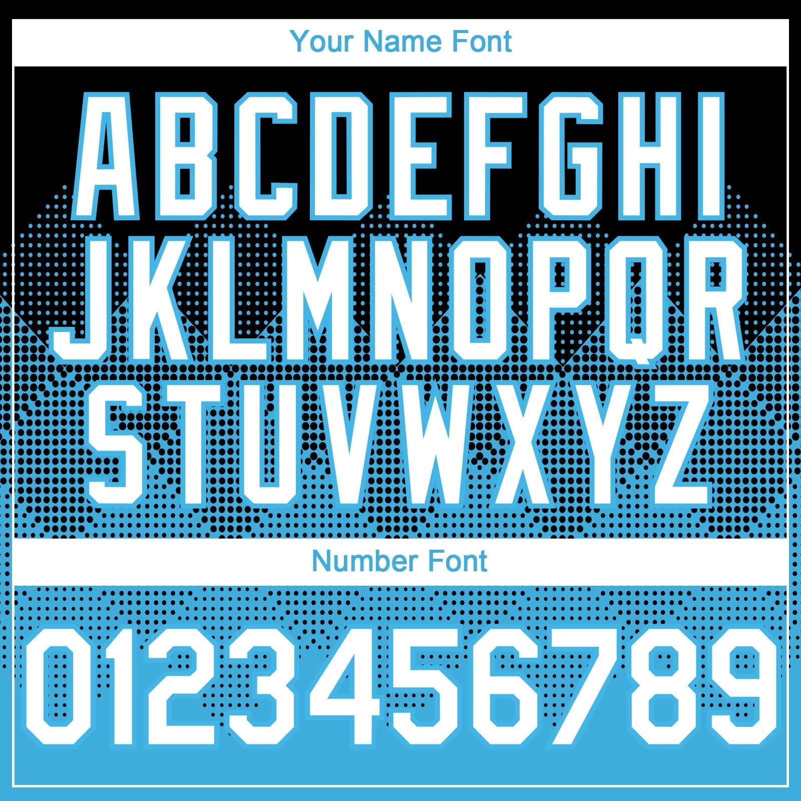 Custom Black White-Sky Blue 3D Gradient Square Shape Authentic Baseball Jersey view 5
