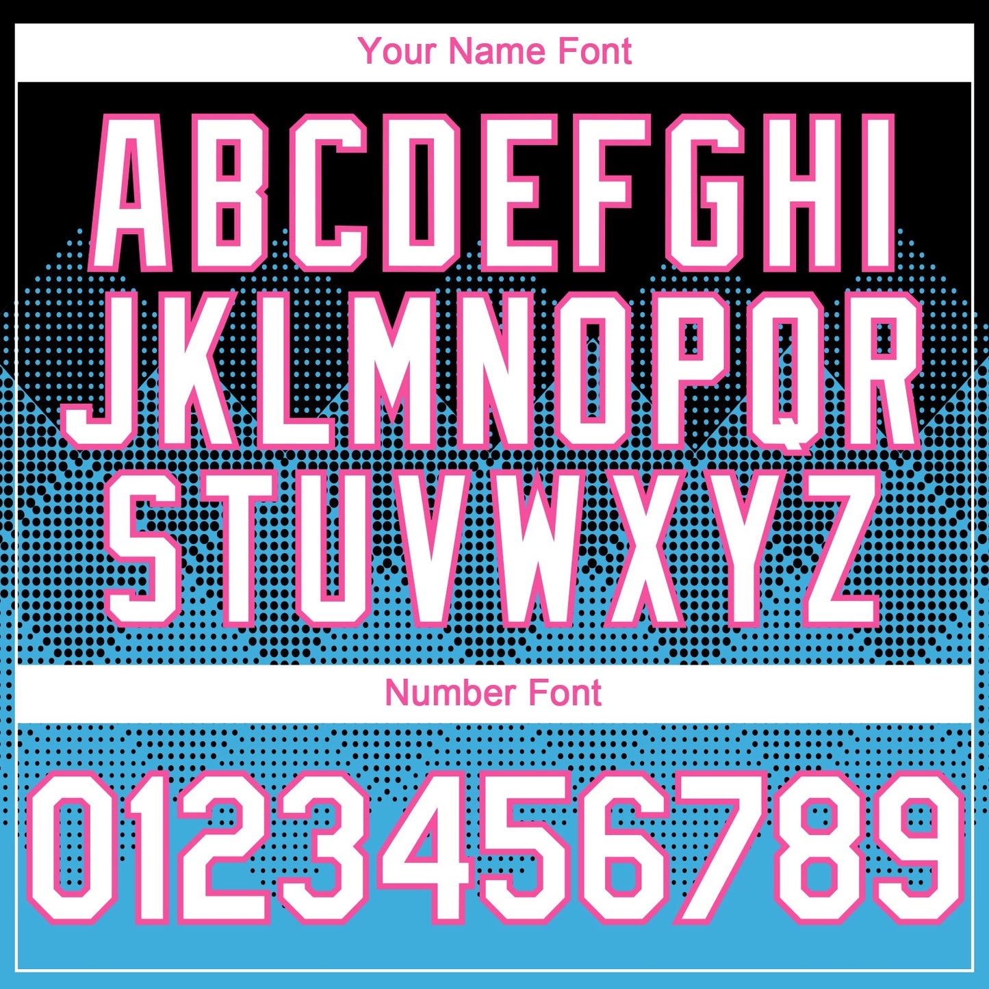 Custom Black White Sky Blue-Pink 3D Gradient Square Shape Authentic Baseball Jersey view 5