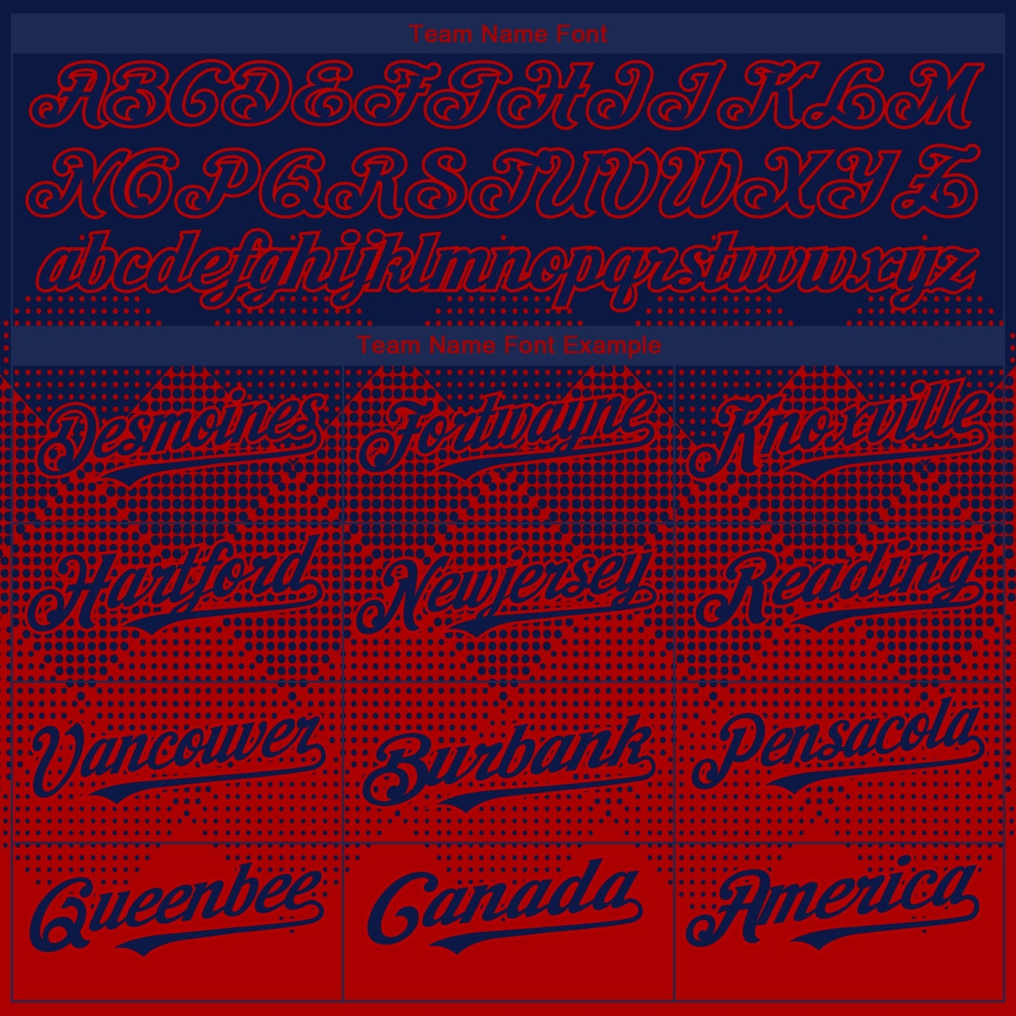 Custom Navy Red 3D Gradient Square Shape Authentic Baseball Jersey view 4