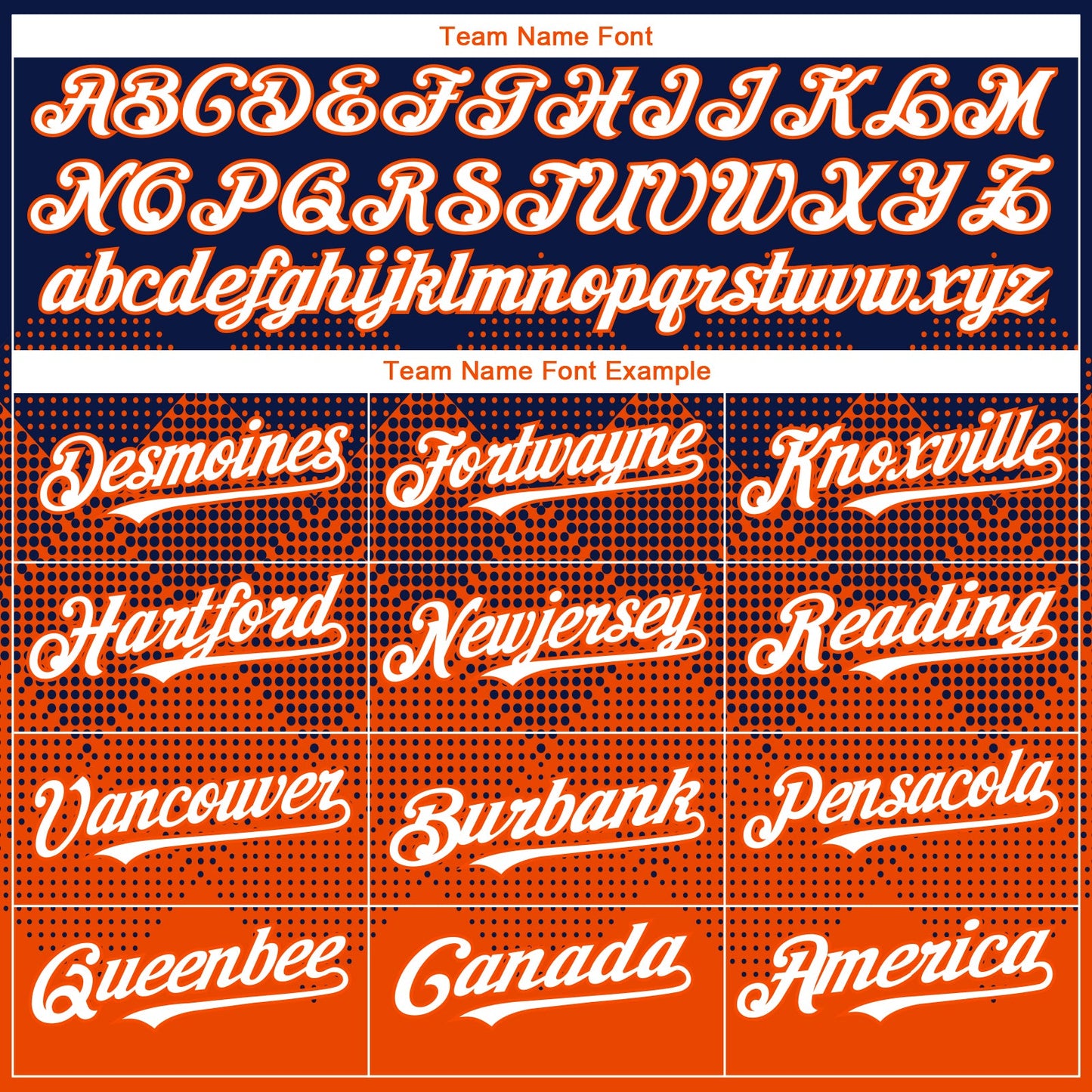 Custom Navy White-Orange 3D Gradient Square Shape Authentic Baseball Jersey view 4