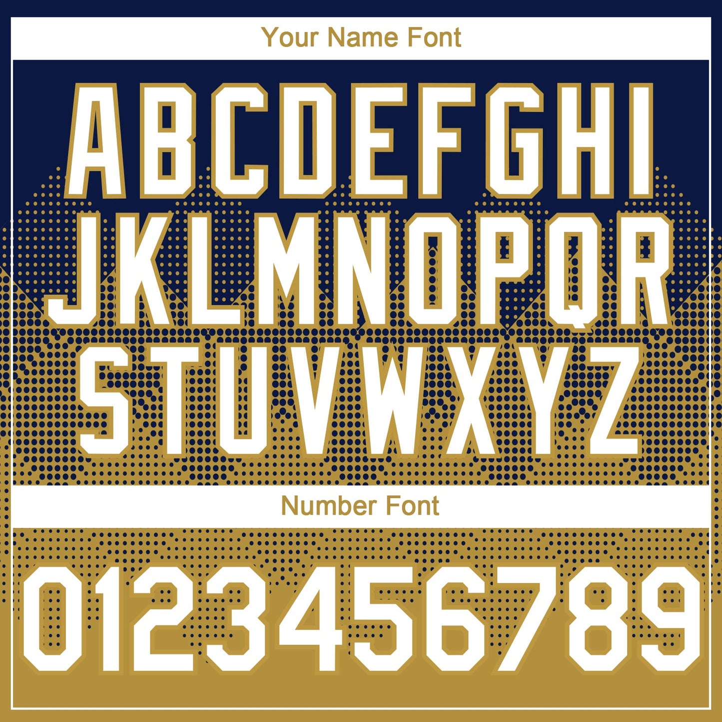 Custom Navy White-Old Gold 3D Gradient Square Shape Authentic Baseball Jersey view 5