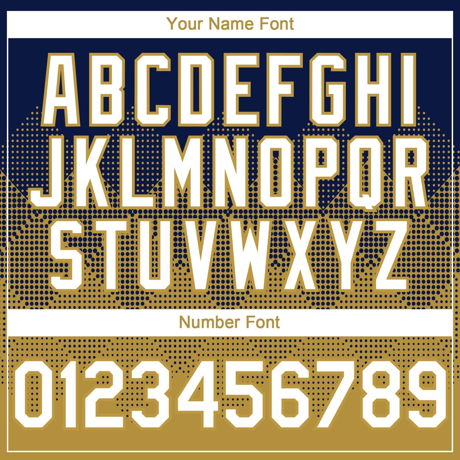 Custom Navy White-Old Gold 3D Gradient Square Shape Authentic Baseball Jersey view 5