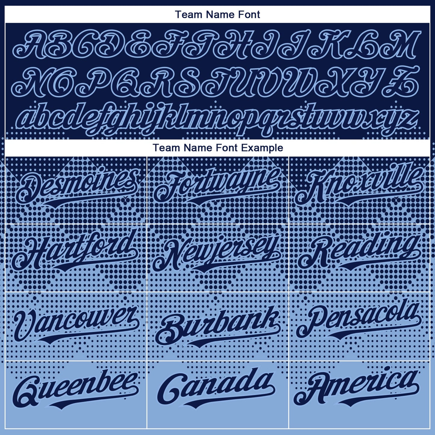 Custom Navy Light Blue 3D Gradient Square Shape Authentic Baseball Jersey view 4