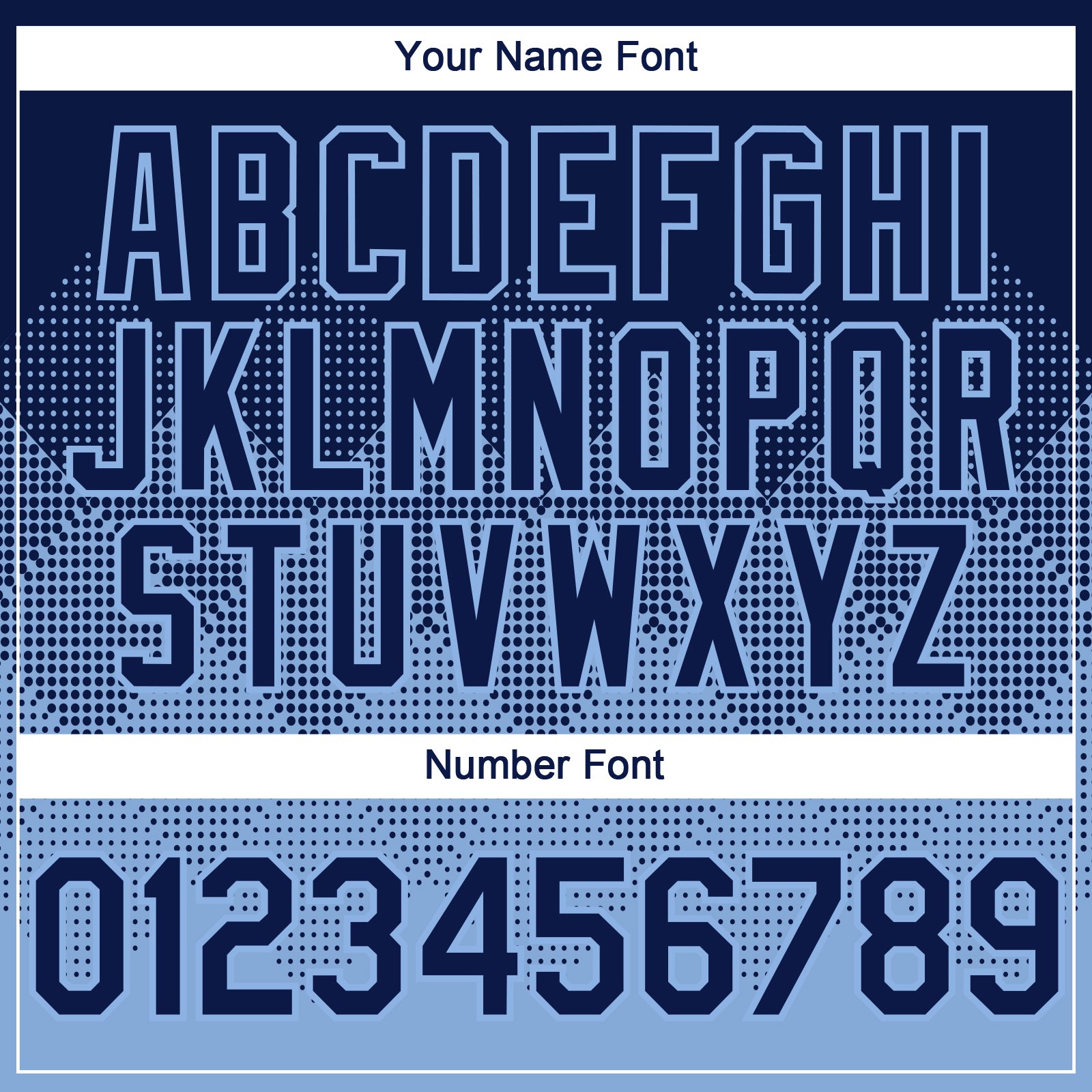Custom Navy Light Blue 3D Gradient Square Shape Authentic Baseball Jersey view 5