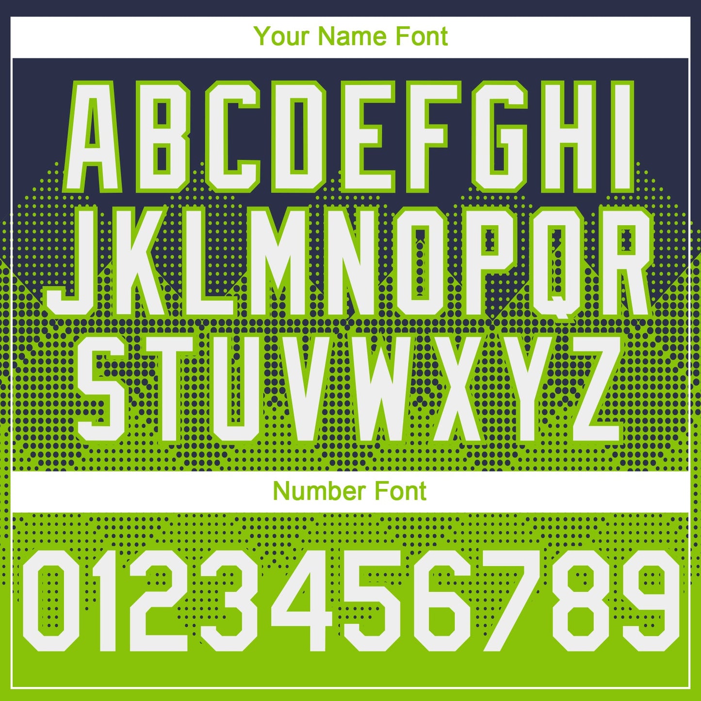 Custom Navy White-Neon Green 3D Gradient Square Shape Authentic Baseball Jersey view 5