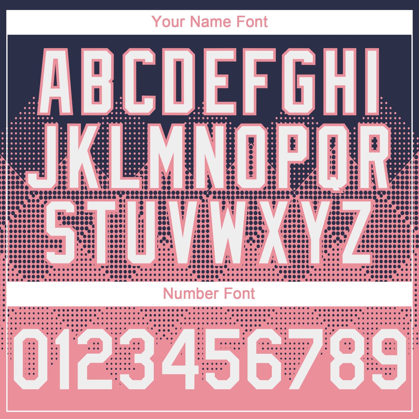 Custom Navy Medium Pink 3D Gradient Square Shape Authentic Baseball Jersey view 5