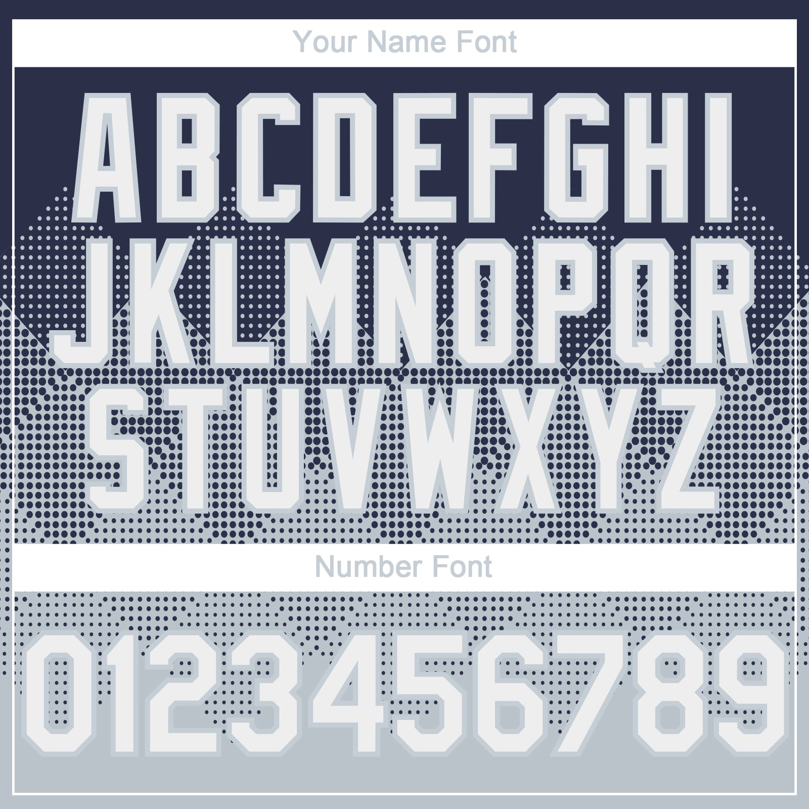 Custom Navy White-Silver 3D Gradient Square Shape Authentic Baseball Jersey view 5