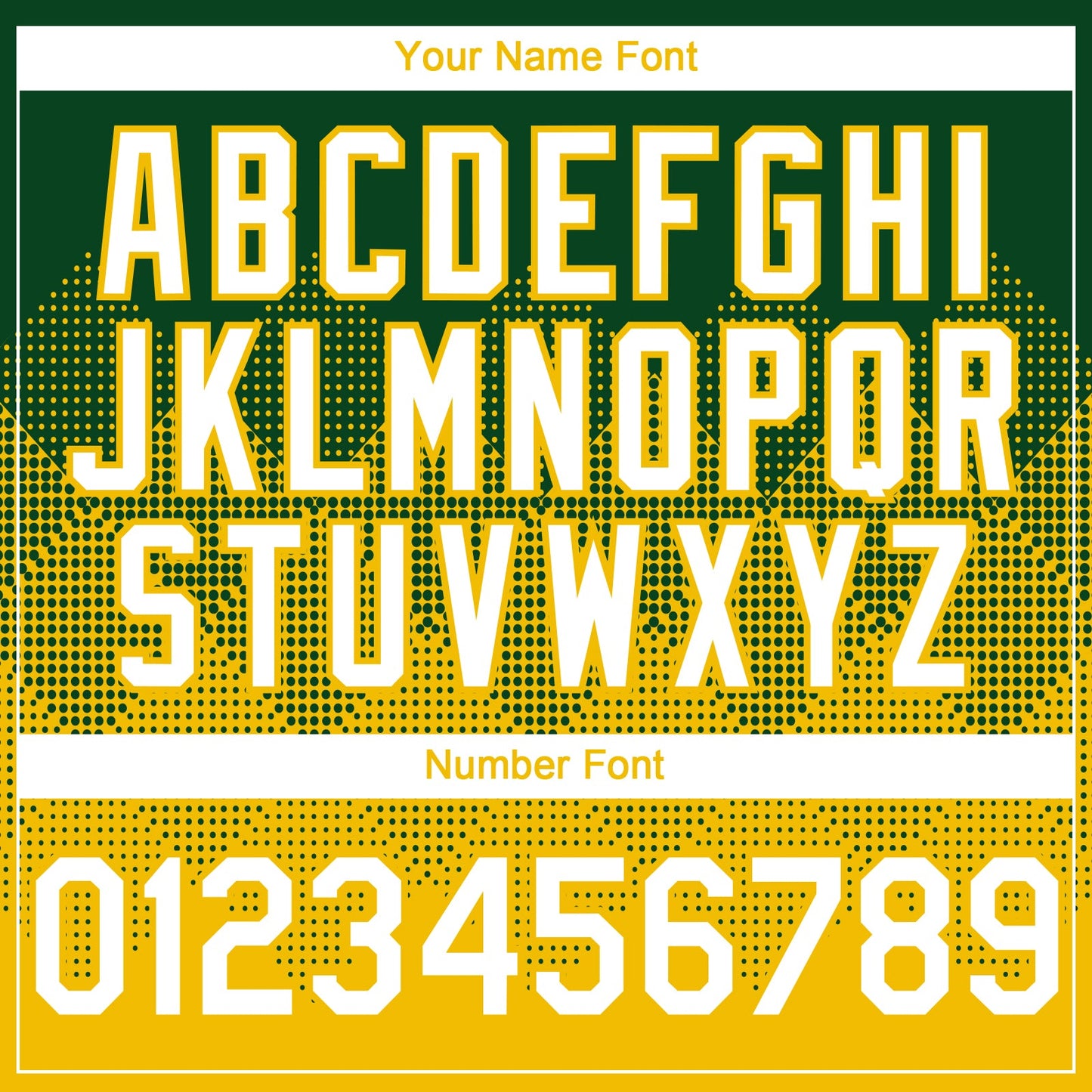 Custom Green White-Yellow 3D Gradient Square Shape Authentic Baseball Jersey view 5