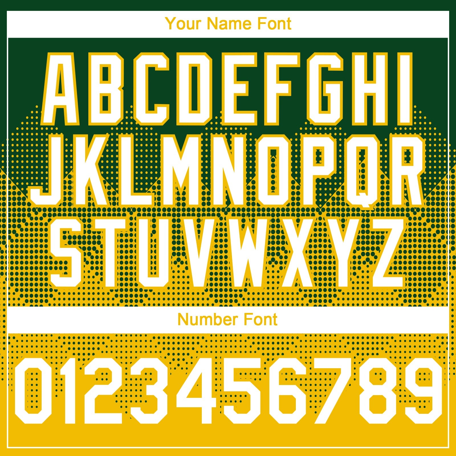 Custom Green White-Yellow 3D Gradient Square Shape Authentic Baseball Jersey view 5