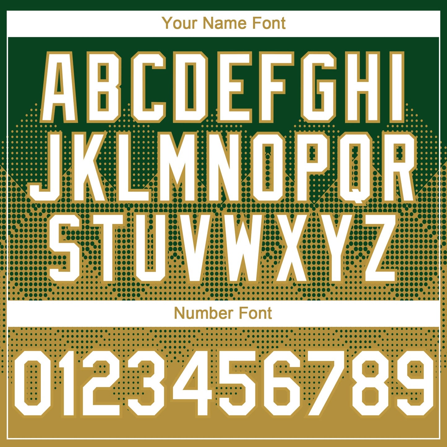 Custom Green White-Old Gold 3D Gradient Square Shape Authentic Baseball Jersey view 5