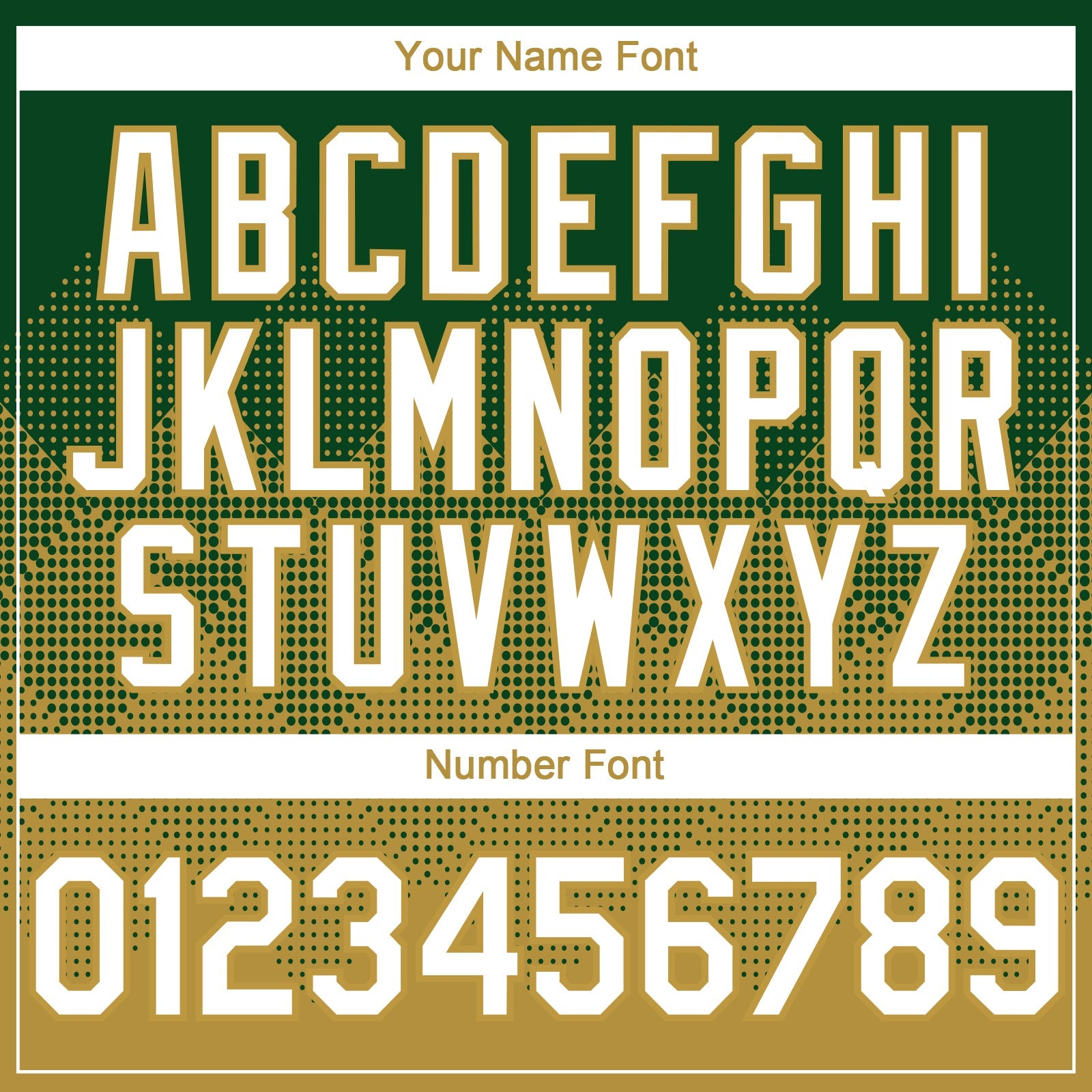 Custom Green White-Old Gold 3D Gradient Square Shape Authentic Baseball Jersey view 5
