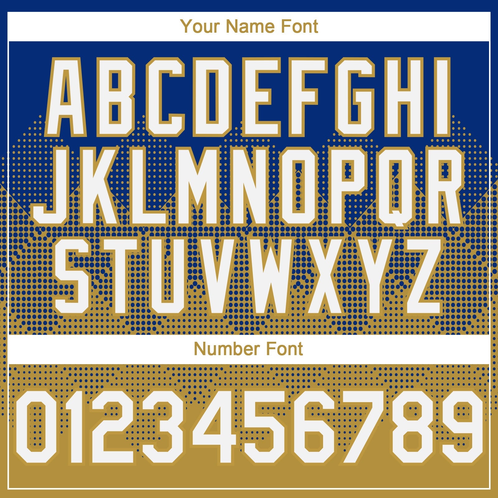 Custom Royal White-Old Gold 3D Gradient Square Shape Authentic Baseball Jersey view 5