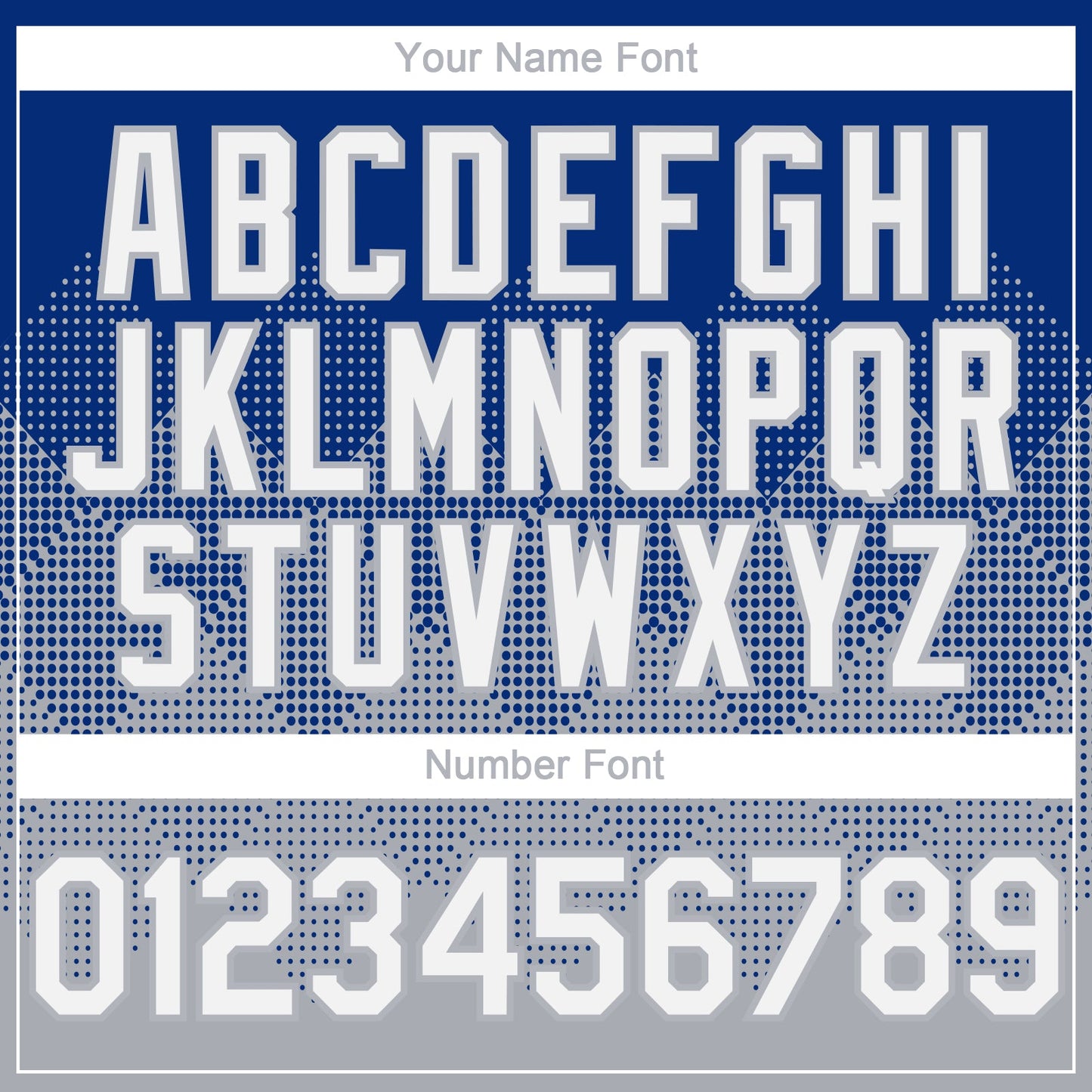 Custom Royal White-Gray 3D Gradient Square Shape Authentic Baseball Jersey view 5