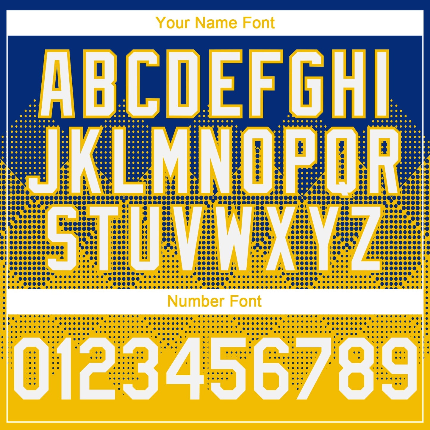 Custom Royal White-Yellow 3D Gradient Square Shape Authentic Baseball Jersey view 5