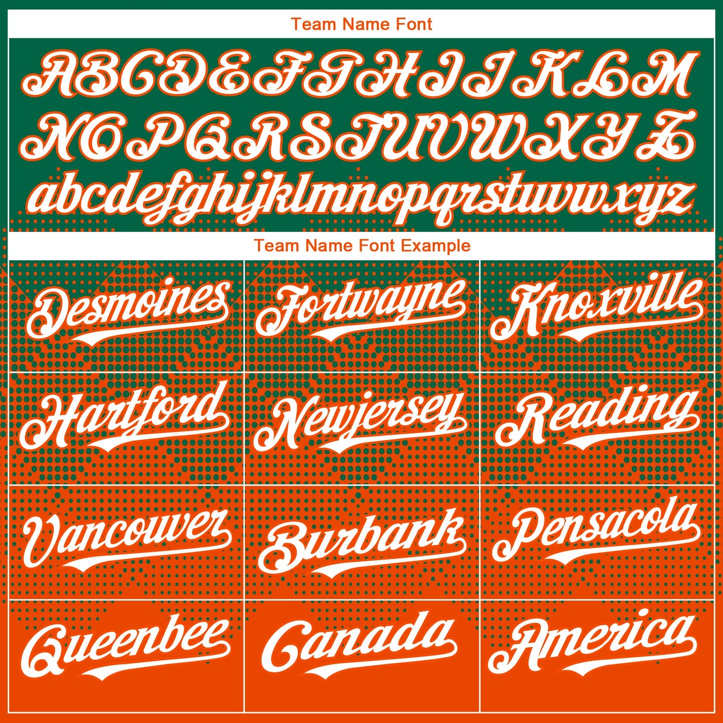 Custom Kelly Green White-Orange 3D Gradient Square Shape Authentic Baseball Jersey view 4