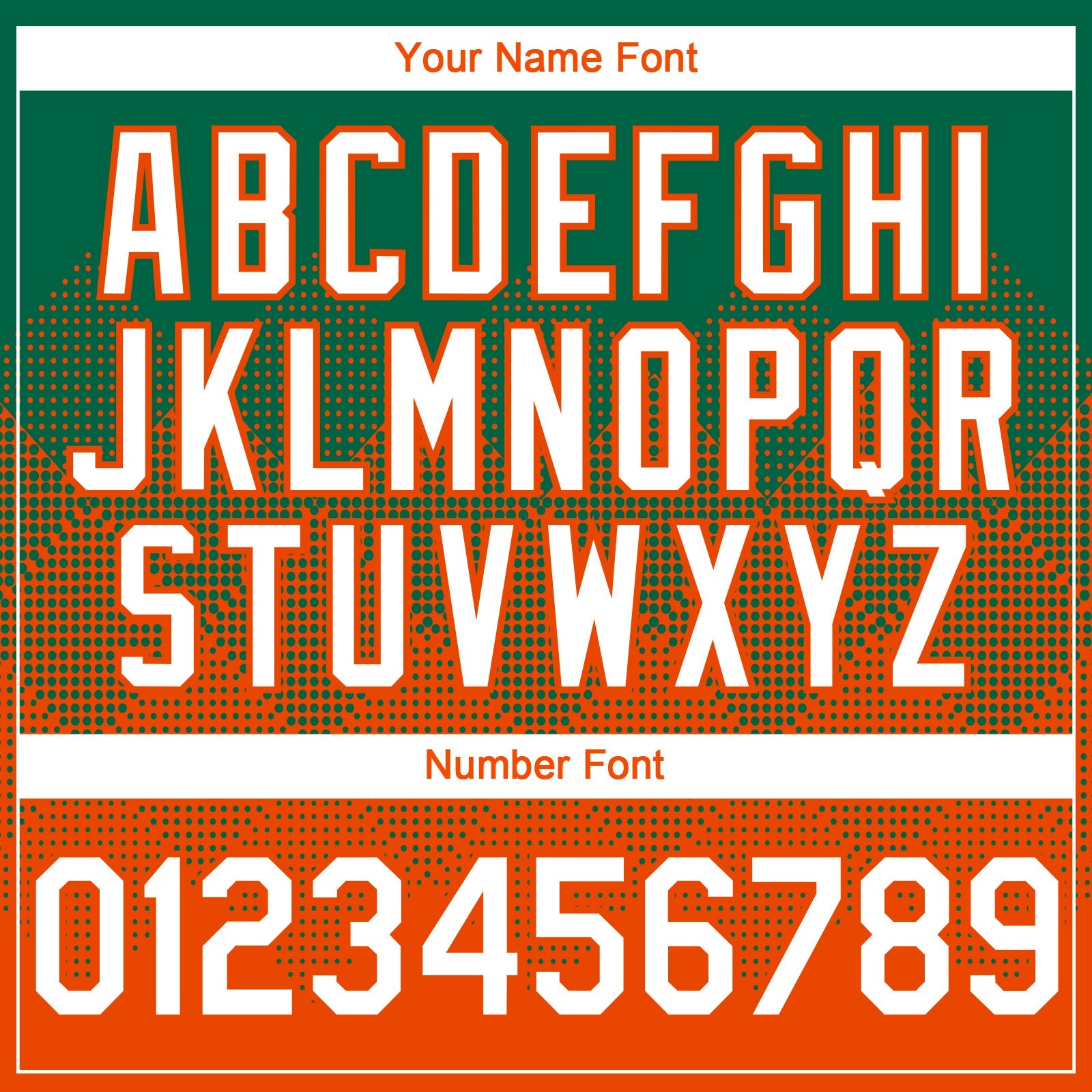 Custom Kelly Green White-Orange 3D Gradient Square Shape Authentic Baseball Jersey view 5