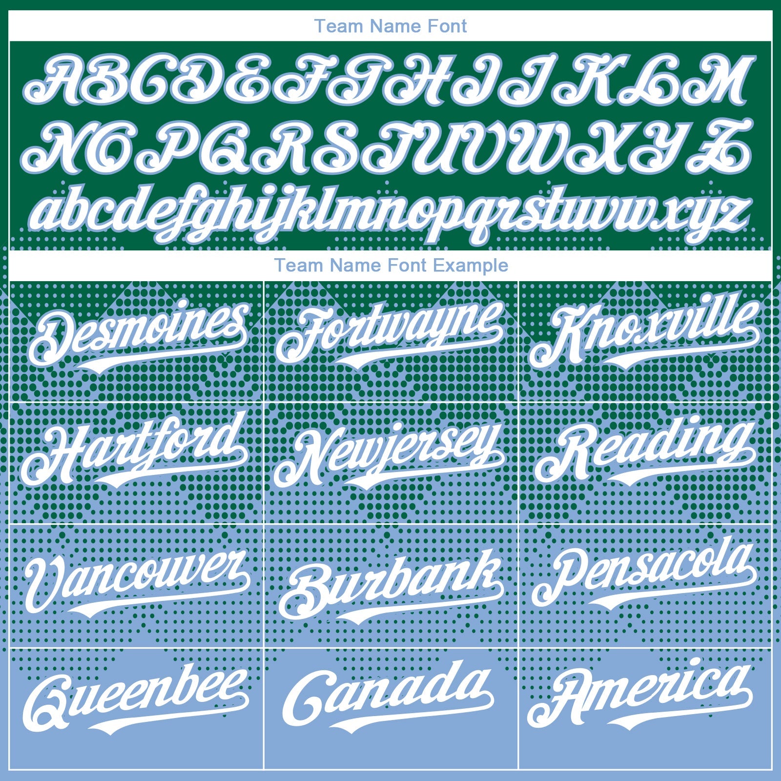 Custom Kelly Green White-Light Blue 3D Gradient Square Shape Authentic Baseball Jersey view 4