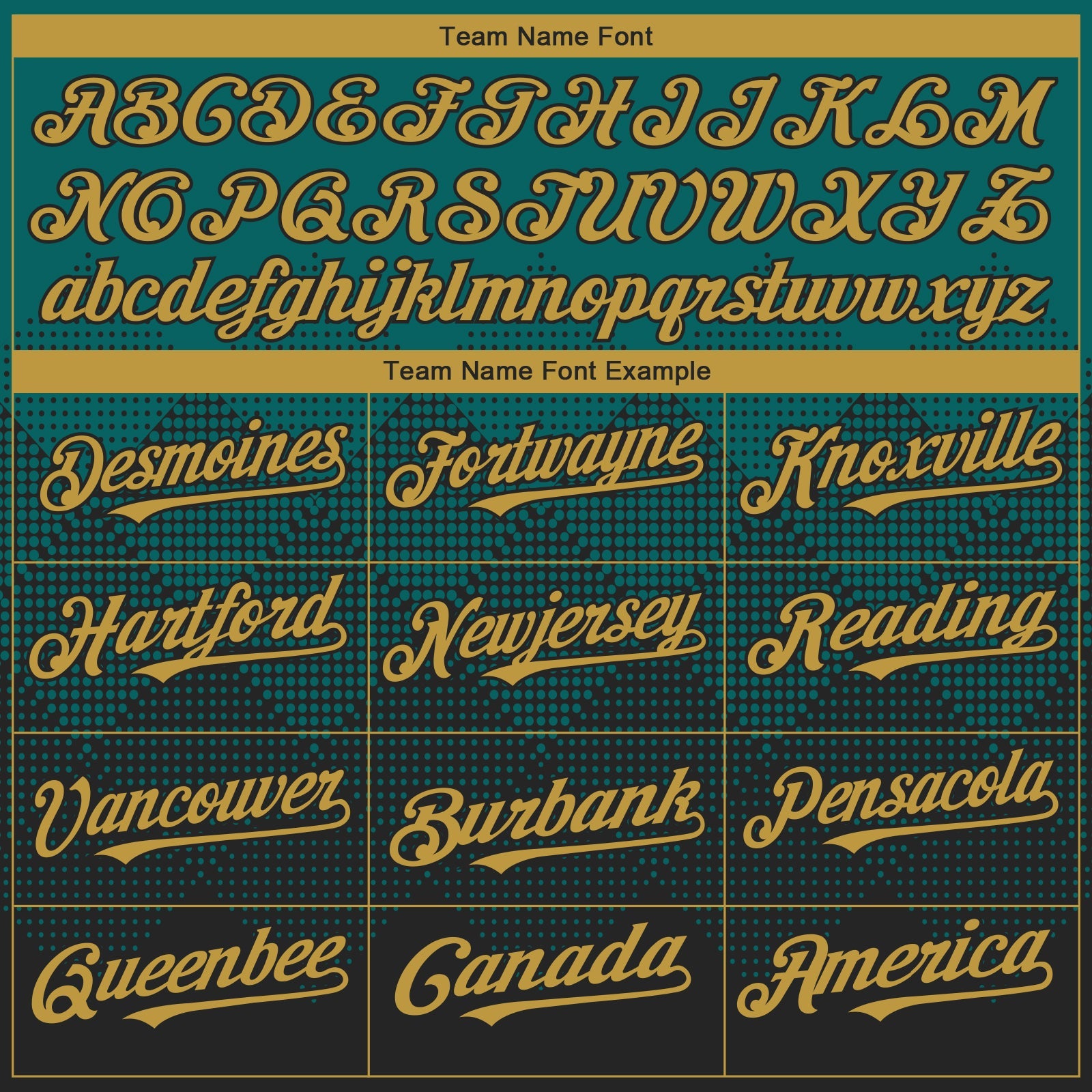 Custom Teal Old Gold-Black 3D Gradient Square Shape Authentic Baseball Jersey view 4