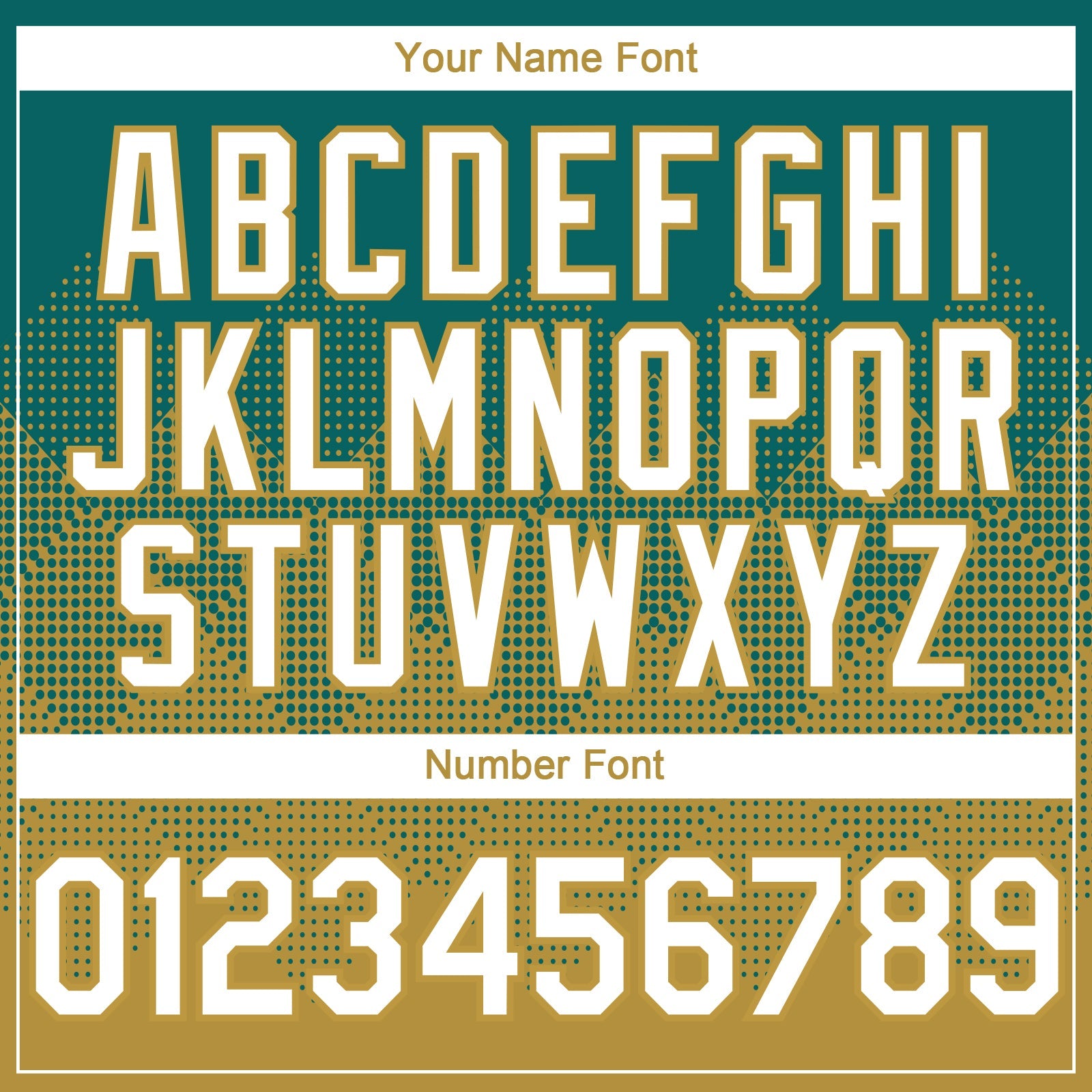 Custom Teal White-Old Gold 3D Gradient Square Shape Authentic Baseball Jersey view 5
