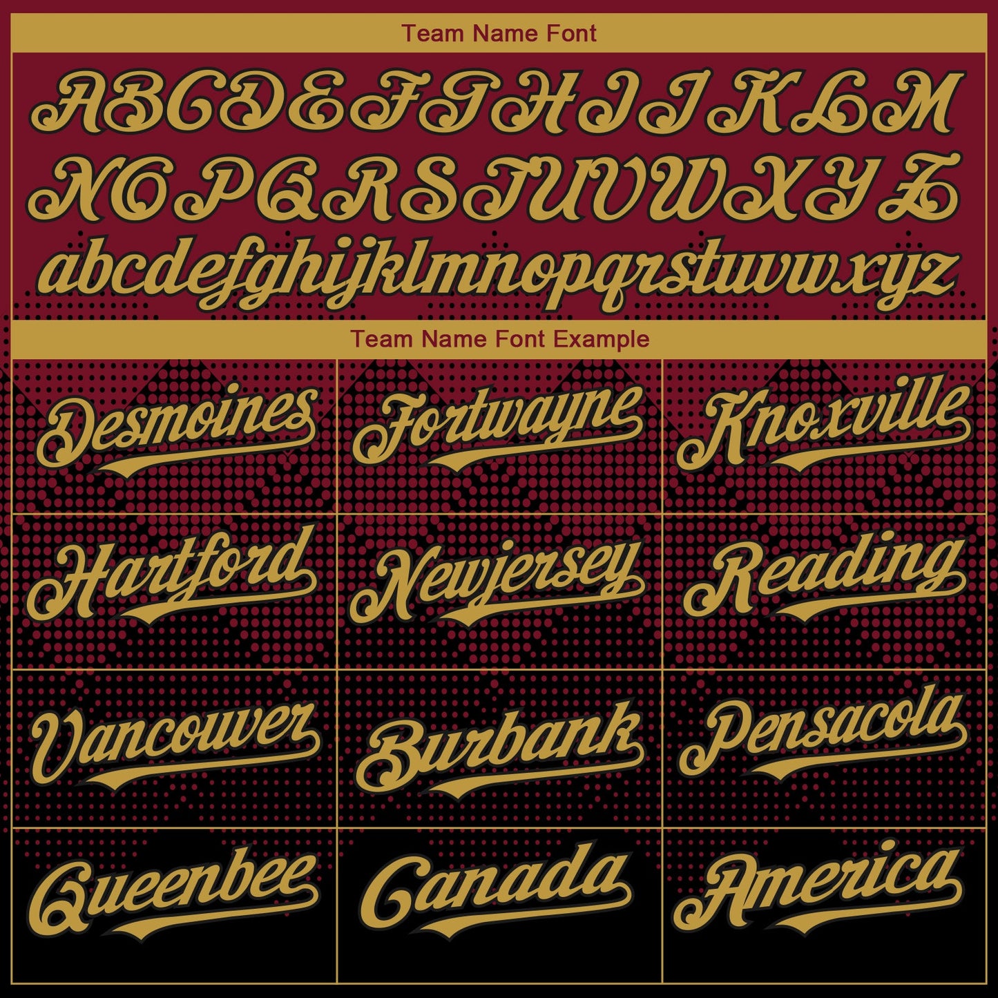 Custom Crimson Old Gold-Black 3D Gradient Square Shape Authentic Baseball Jersey view 4
