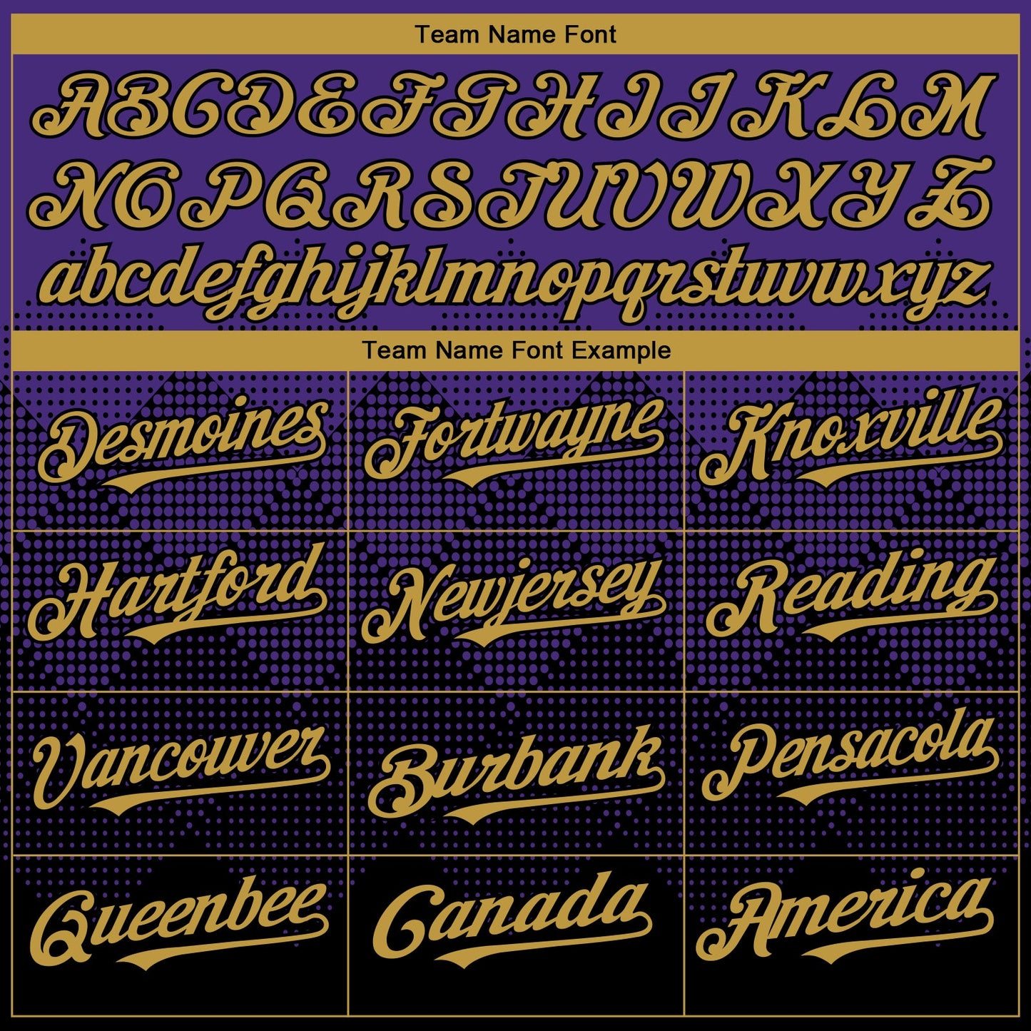 Custom Purple Old Gold-Black 3D Gradient Square Shape Authentic Baseball Jersey view 4