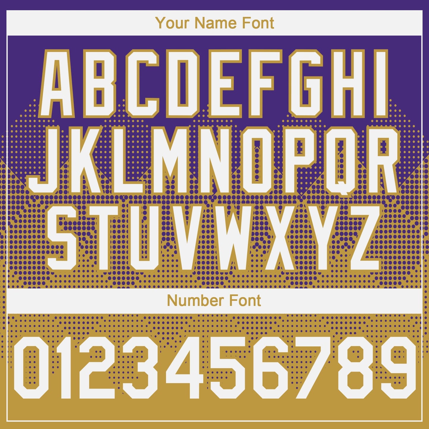 Custom Purple White-Old Gold 3D Gradient Square Shape Authentic Baseball Jersey view 5