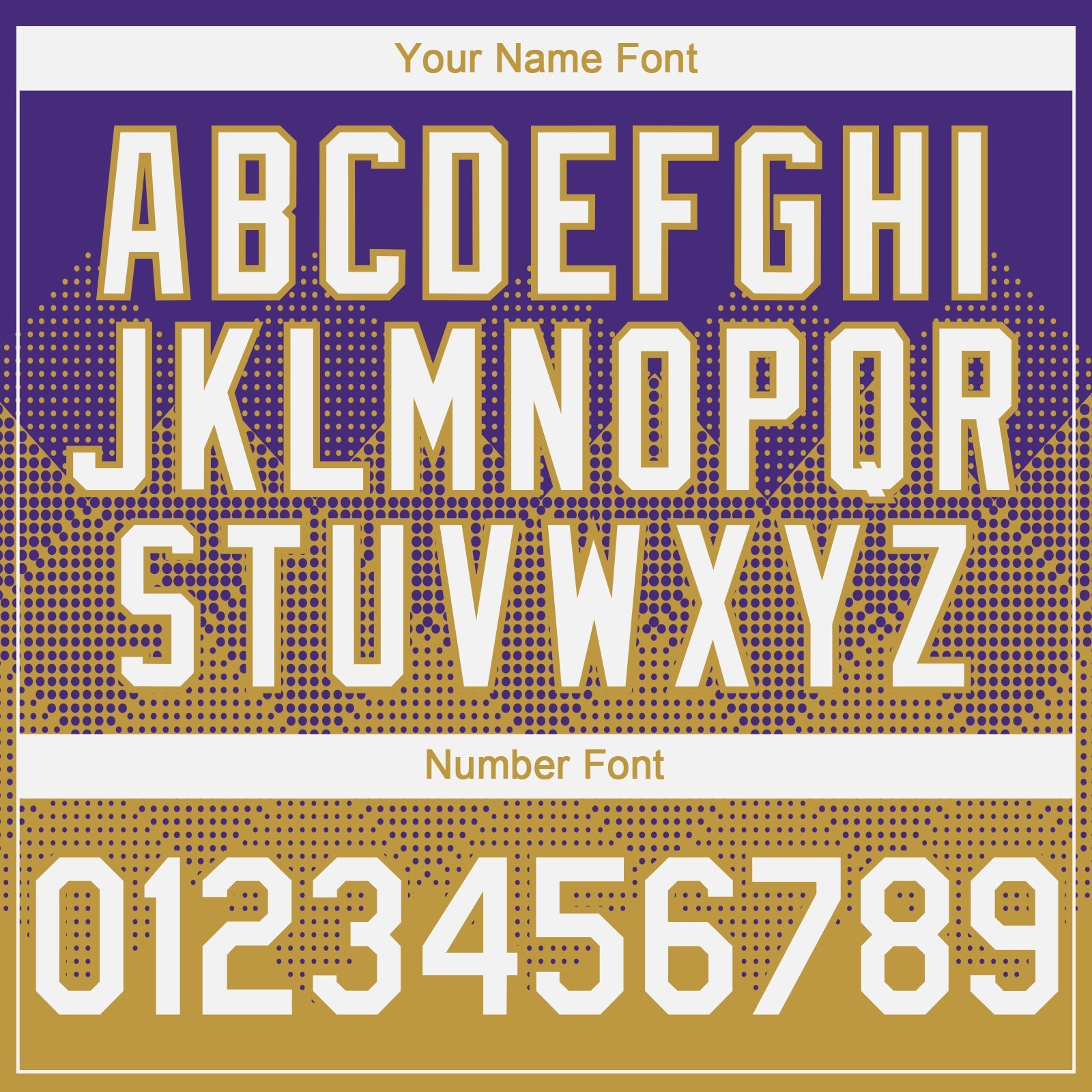 Custom Purple White-Old Gold 3D Gradient Square Shape Authentic Baseball Jersey view 5