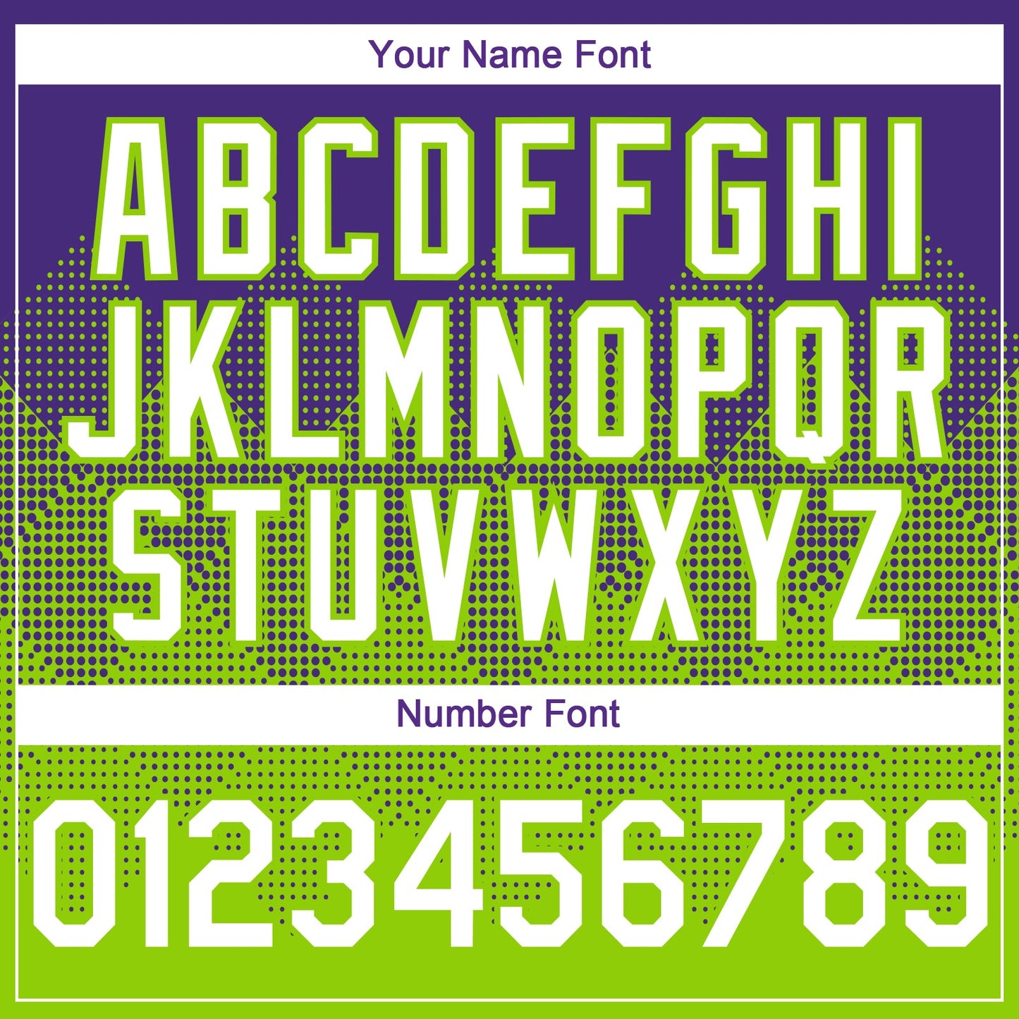 Custom Purple White-Neon Green 3D Gradient Square Shape Authentic Baseball Jersey view 5