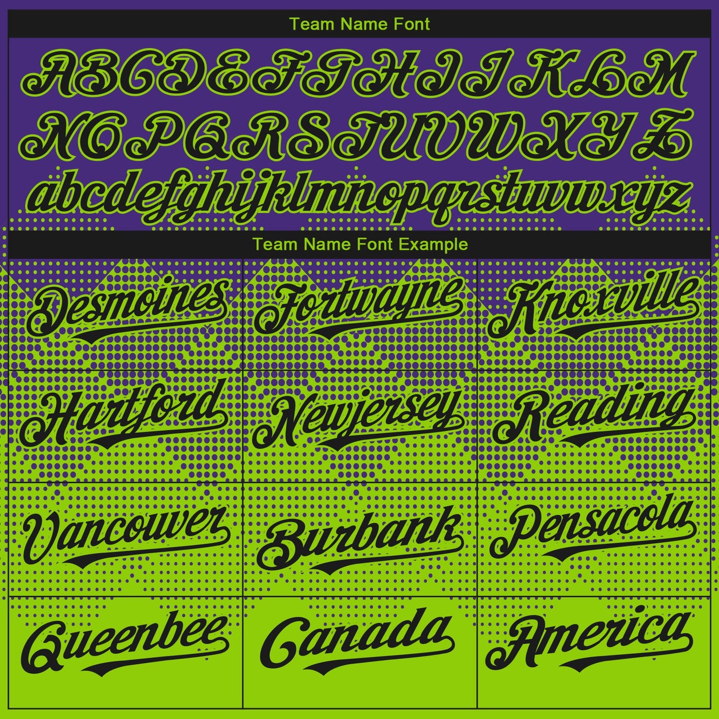 Custom Purple Black-Neon Green 3D Gradient Square Shape Authentic Baseball Jersey view 4
