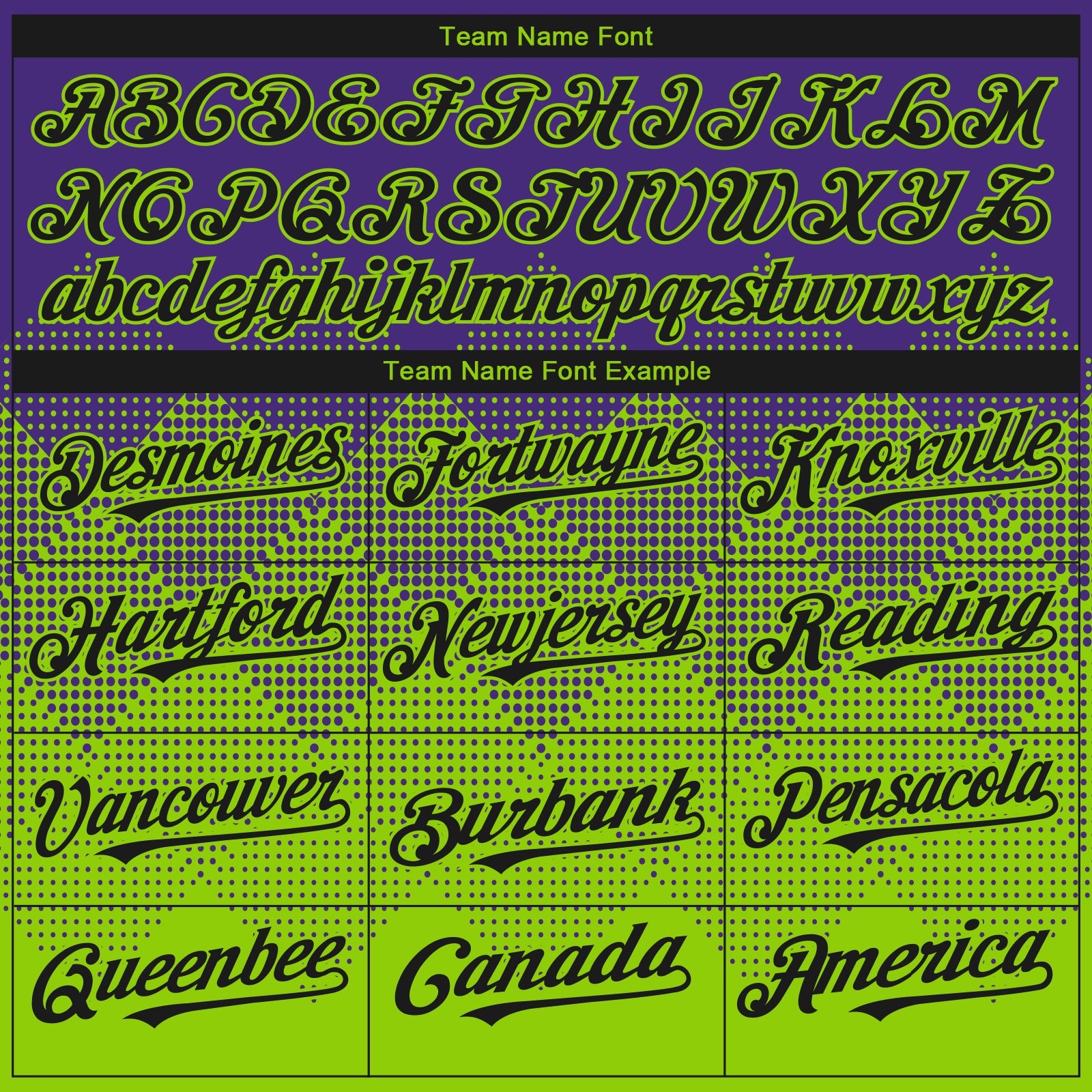 Custom Purple Black-Neon Green 3D Gradient Square Shape Authentic Baseball Jersey view 4
