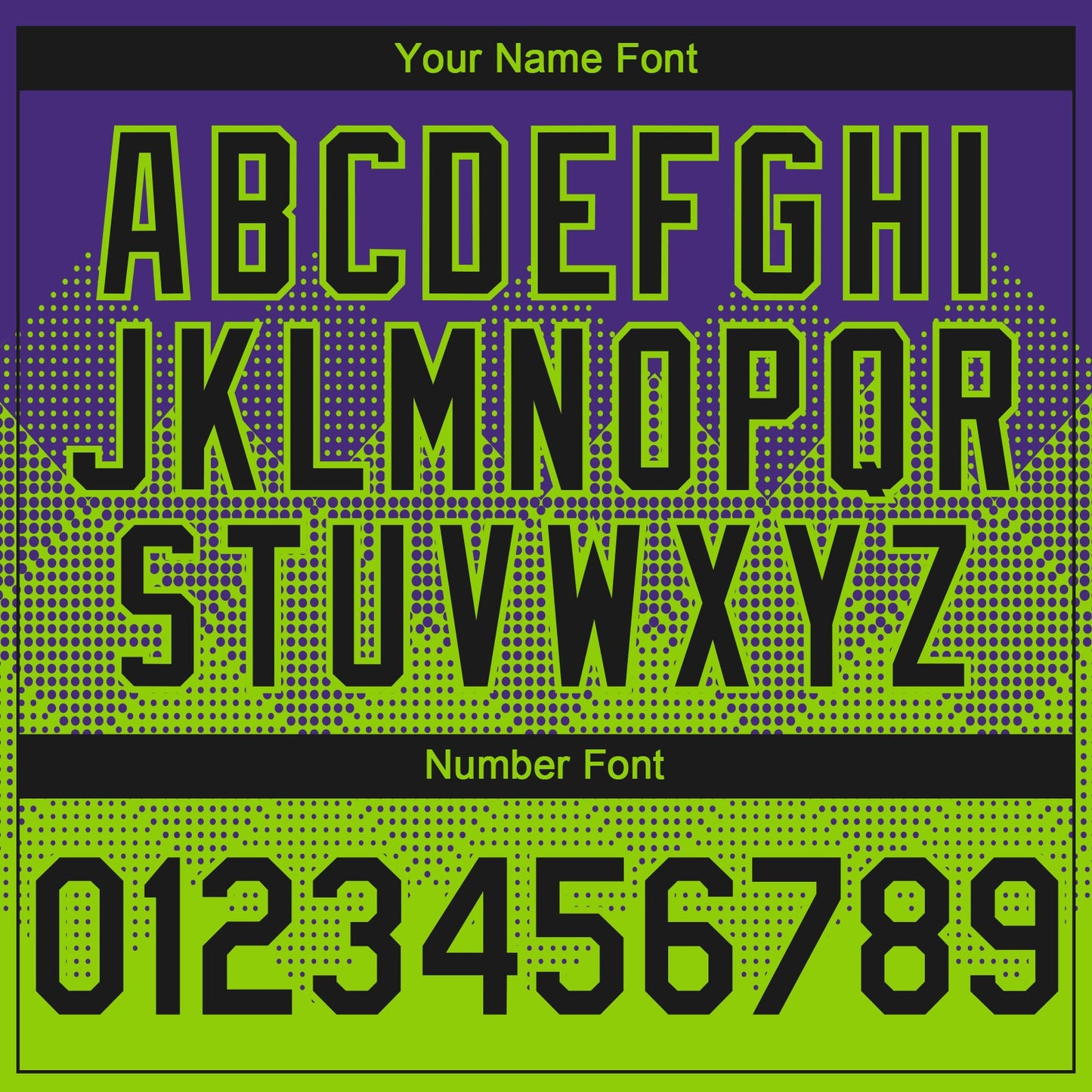 Custom Purple Black-Neon Green 3D Gradient Square Shape Authentic Baseball Jersey view 5