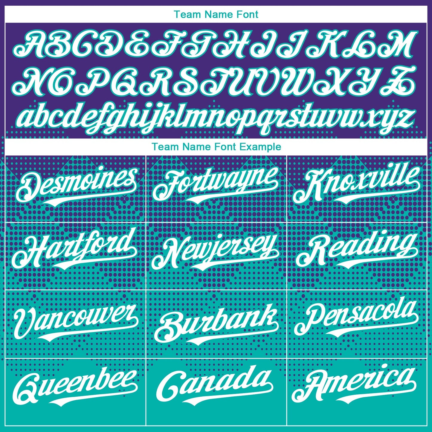 Custom Purple White-Aqua 3D Gradient Square Shape Authentic Baseball Jersey view 4