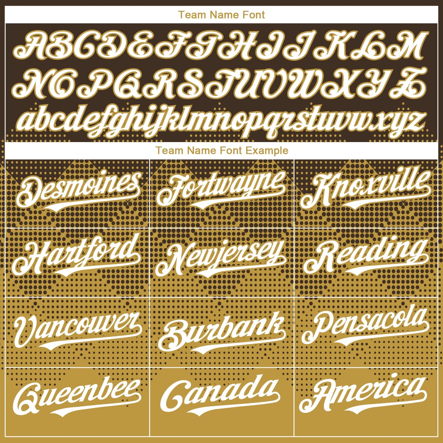 Custom Brown White-Old Gold 3D Gradient Square Shape Authentic Baseball Jersey view 4