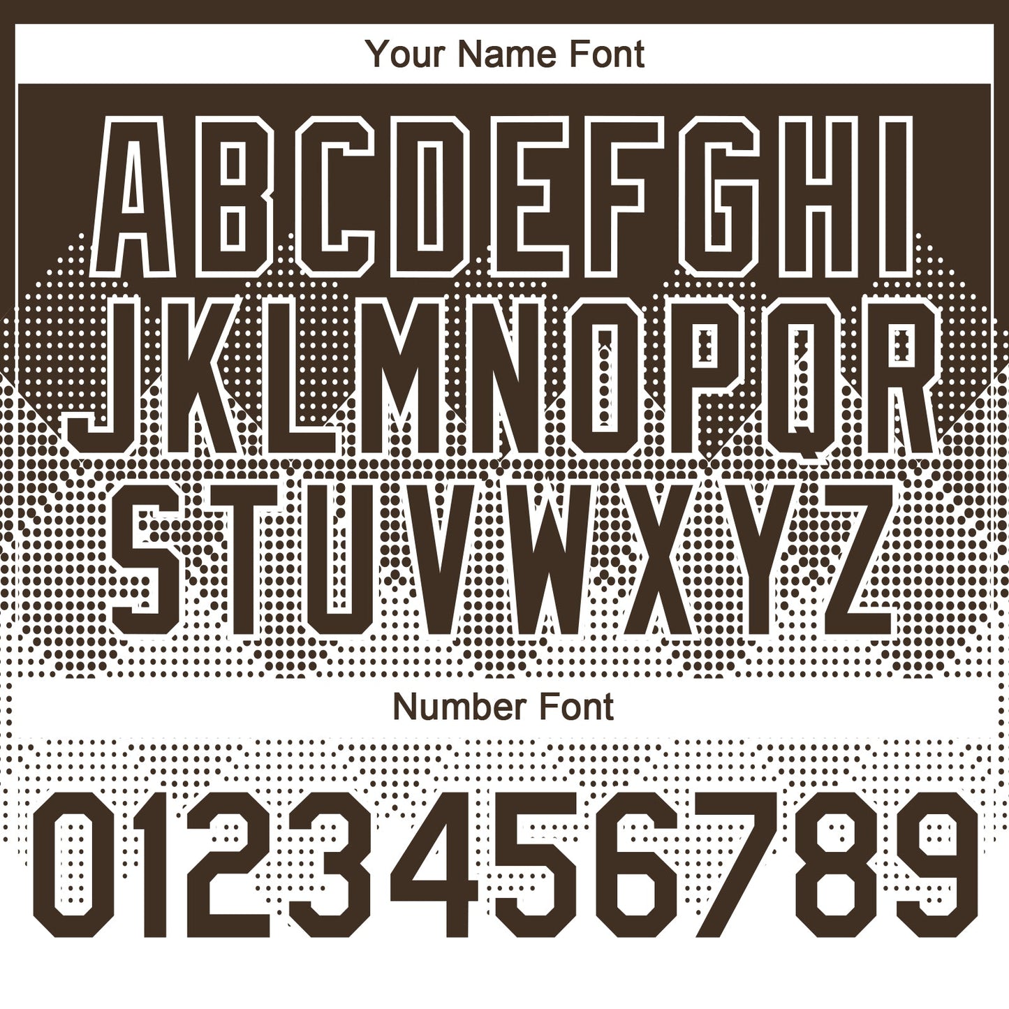 Custom Brown White 3D Gradient Square Shape Authentic Baseball Jersey view 5