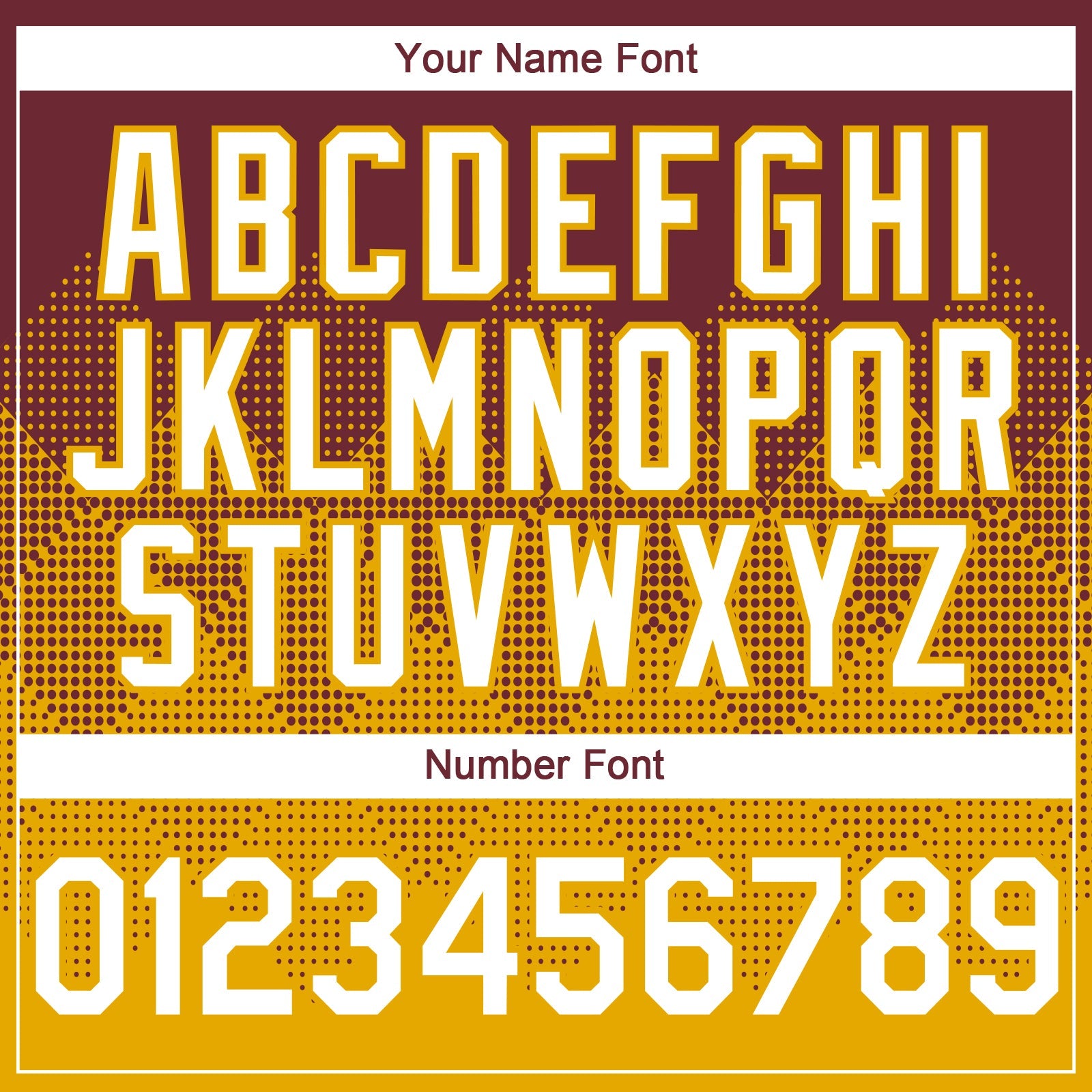 Custom Burgundy White-Gold 3D Gradient Square Shape Authentic Baseball Jersey view 5