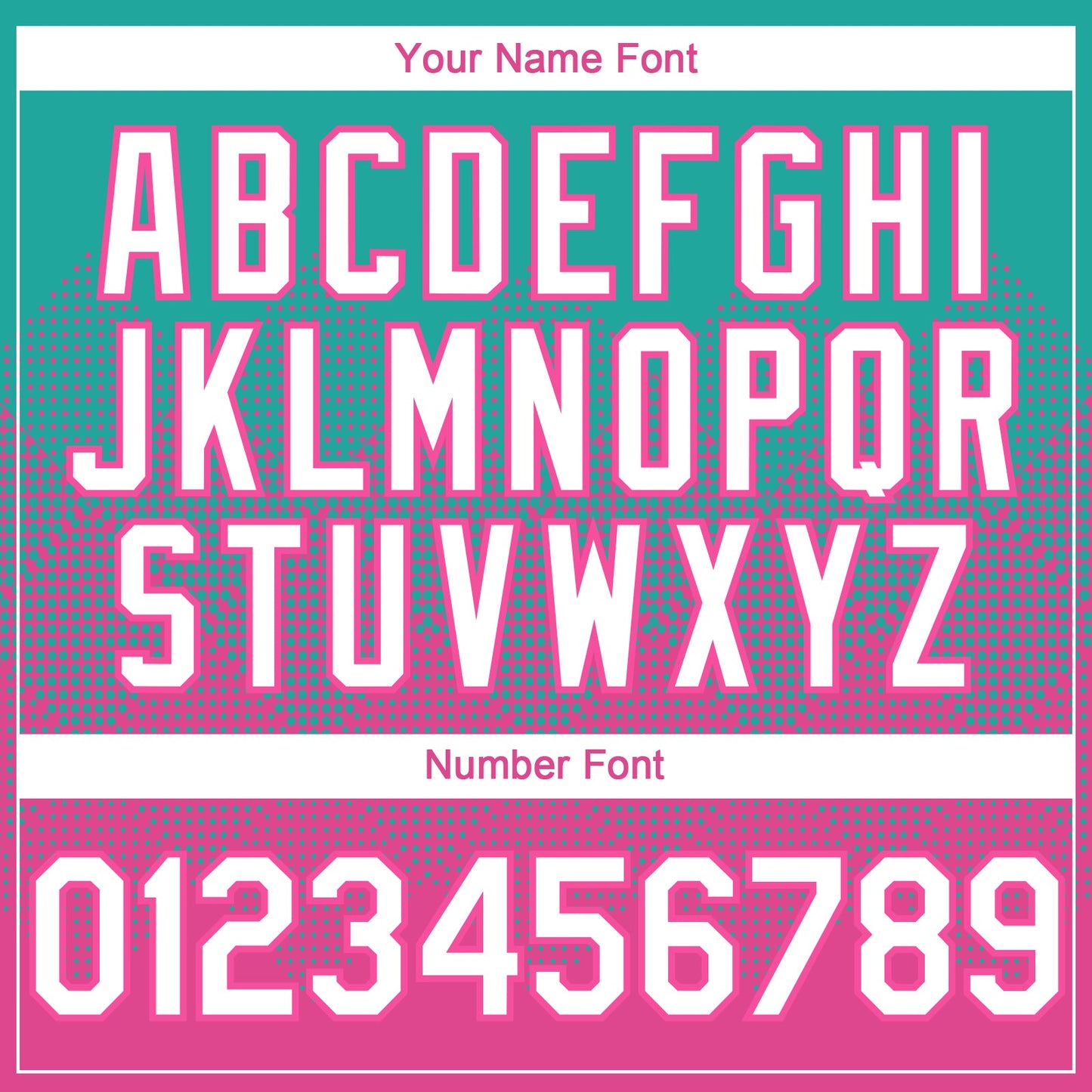 Custom Aqua White-Pink 3D Gradient Square Shape Authentic Baseball Jersey view 5