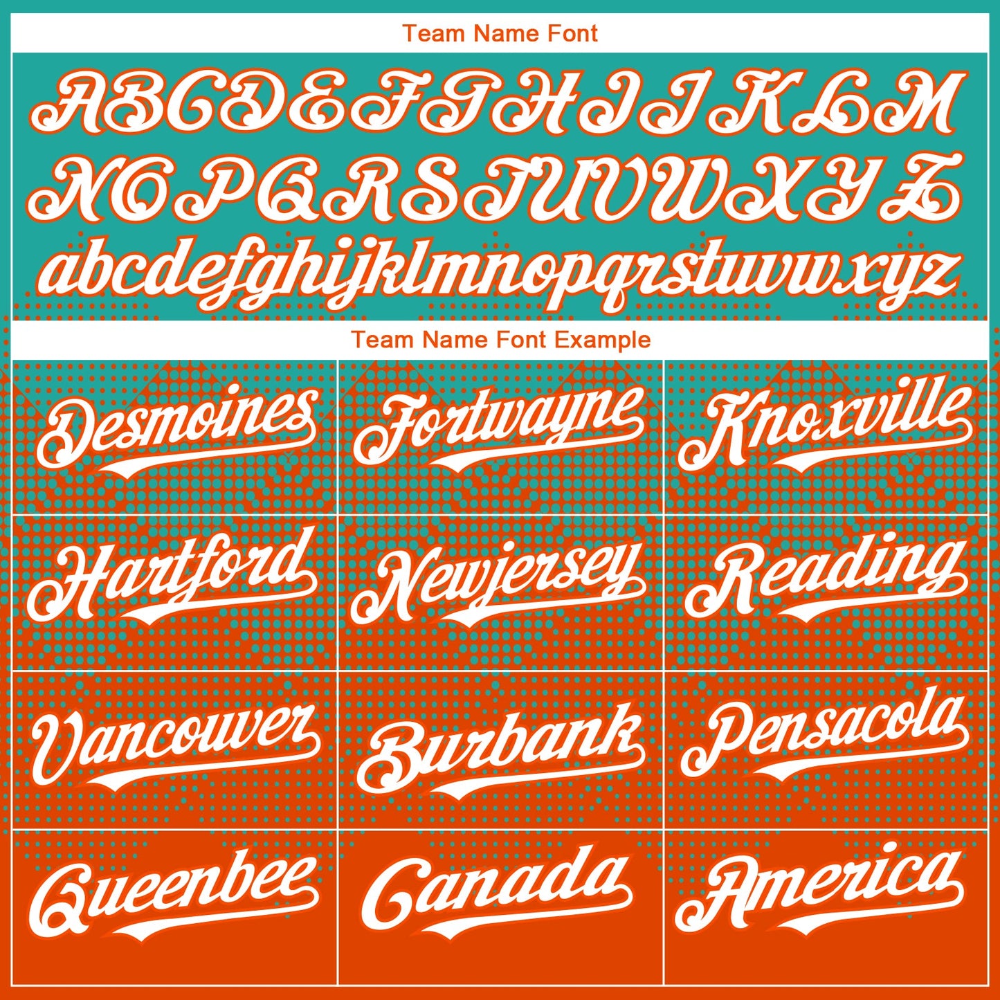 Custom Aqua White-Orange 3D Gradient Square Shape Authentic Baseball Jersey view 4