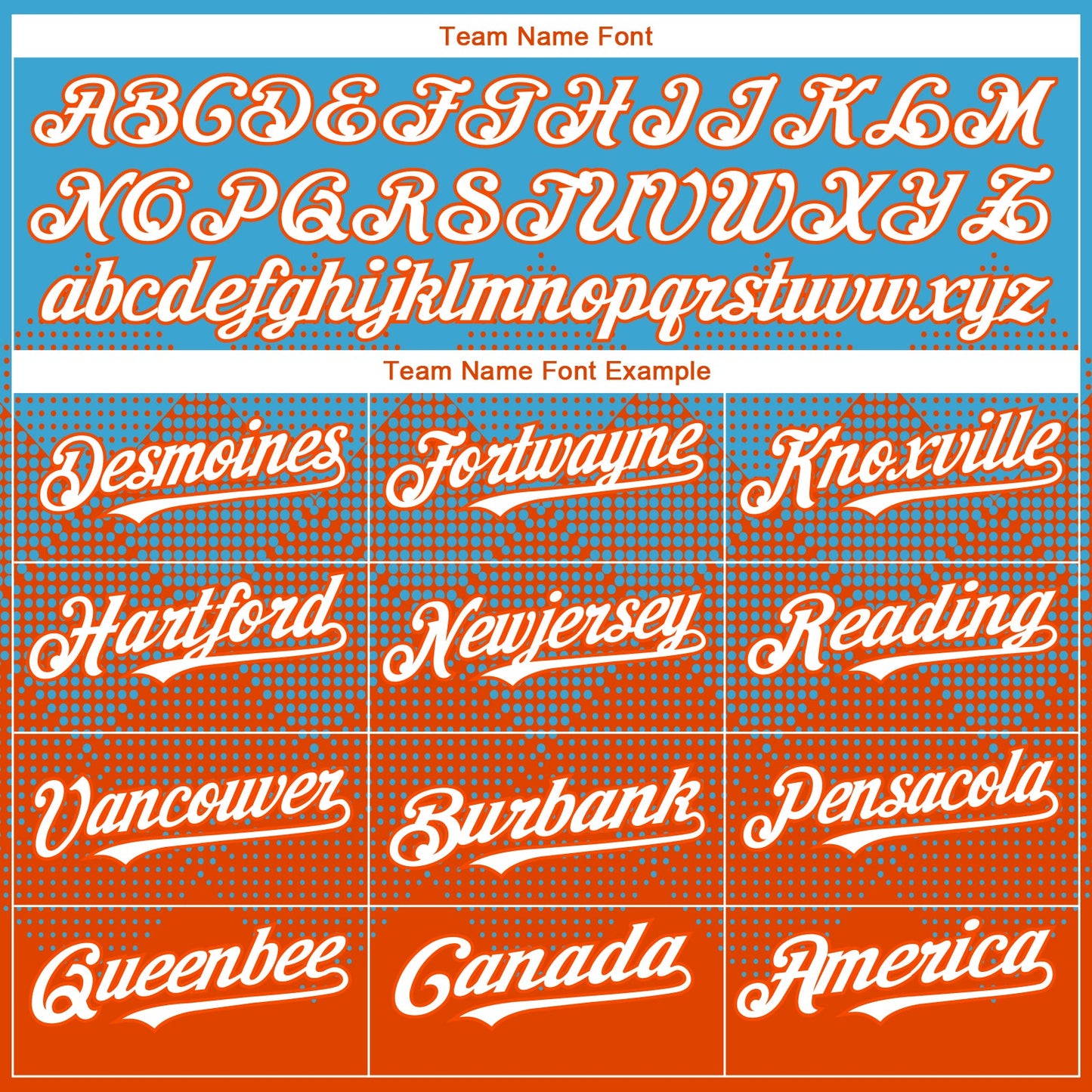 Custom Sky Blue White-Orange 3D Gradient Square Shape Authentic Baseball Jersey view 4