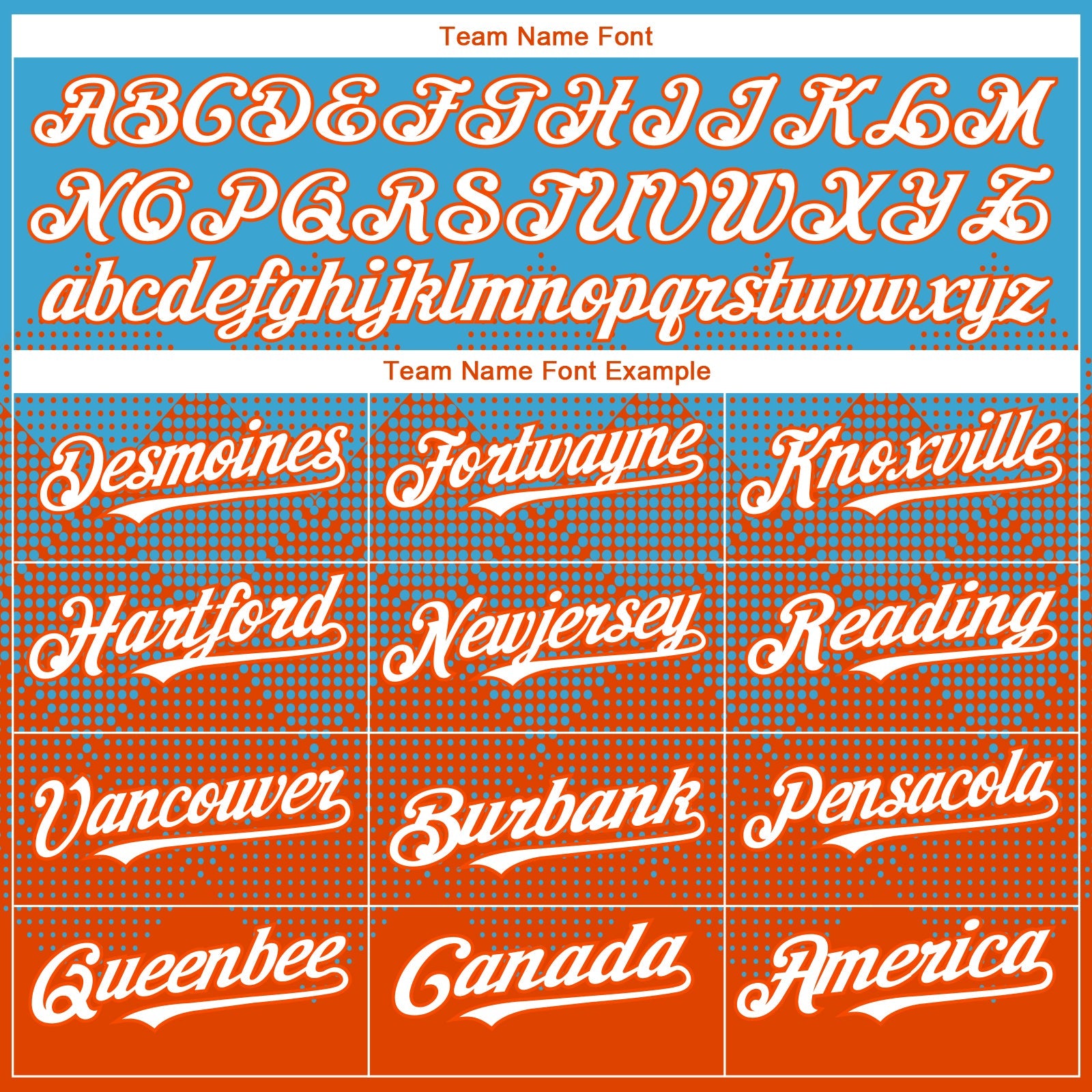 Custom Sky Blue White-Orange 3D Gradient Square Shape Authentic Baseball Jersey view 4