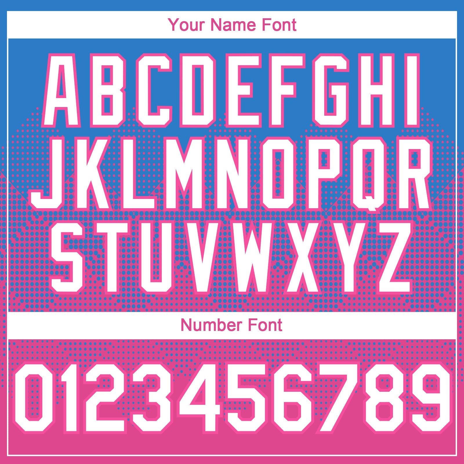 Custom Electric Blue White-Pink 3D Gradient Square Shape Authentic Baseball Jersey view 5