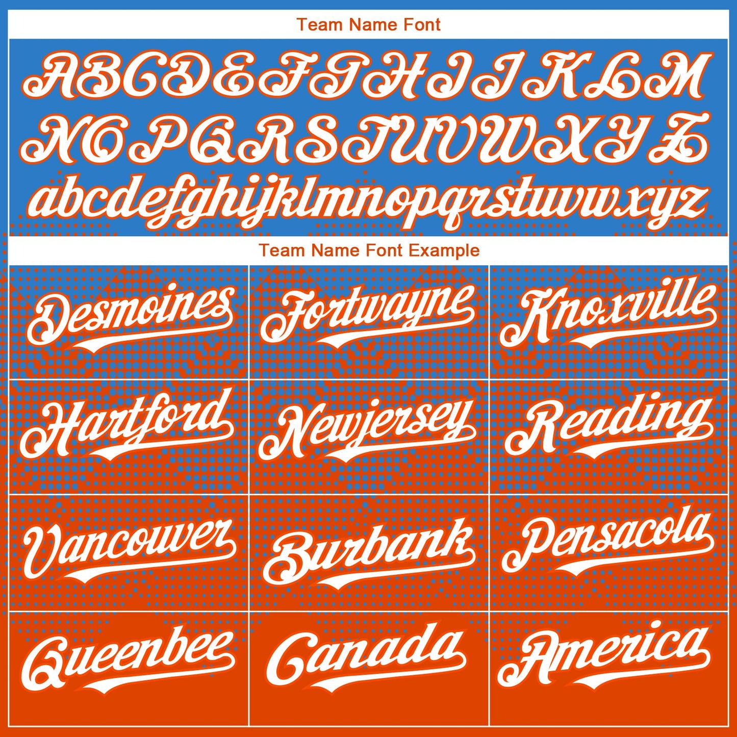 Custom Electric Blue White-Orange 3D Gradient Square Shape Authentic Baseball Jersey view 4