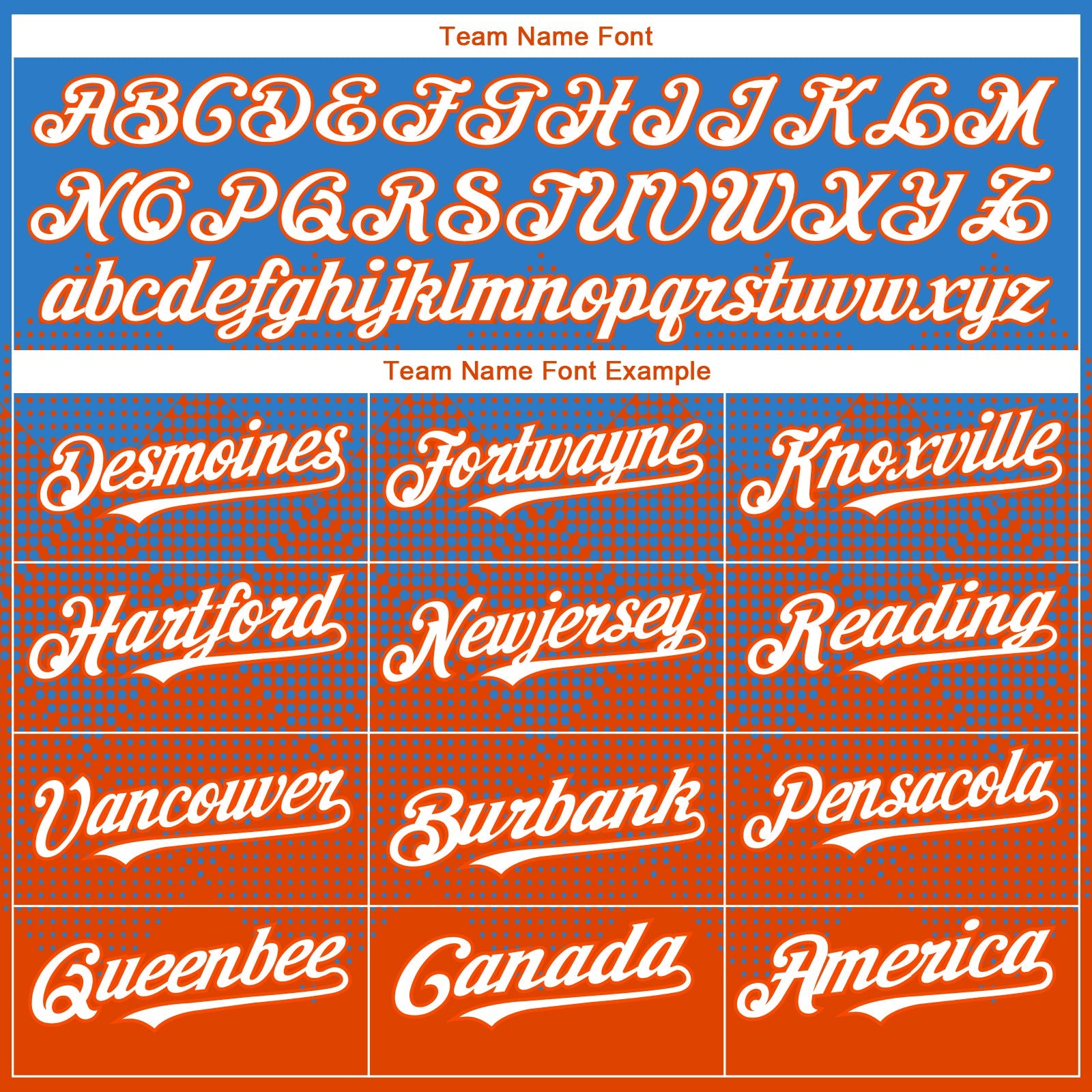 Custom Electric Blue White-Orange 3D Gradient Square Shape Authentic Baseball Jersey view 4