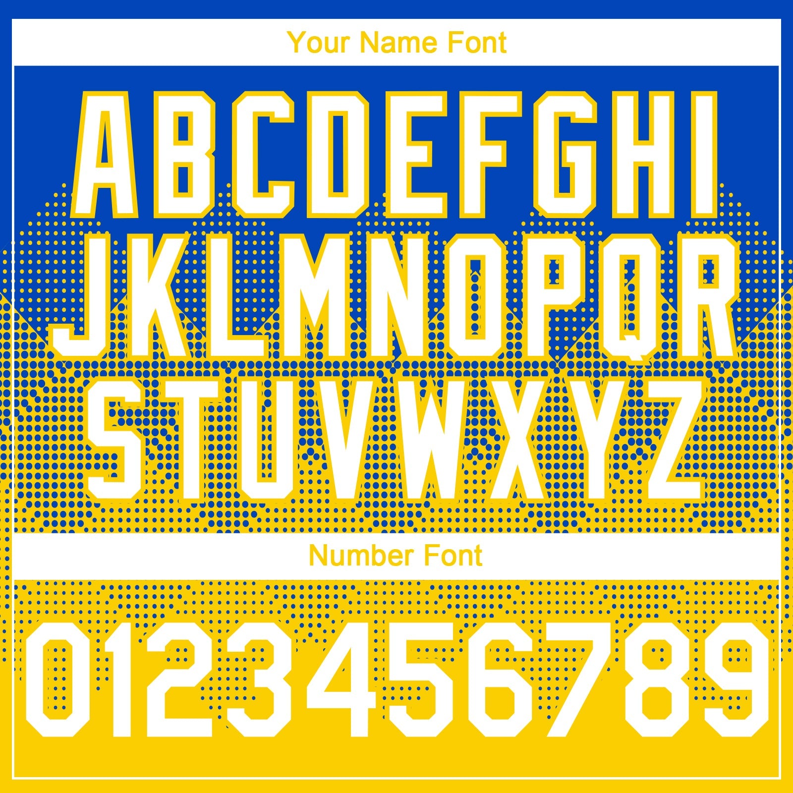 Custom Thunder Blue White-Yellow 3D Gradient Square Shape Authentic Baseball Jersey view 5
