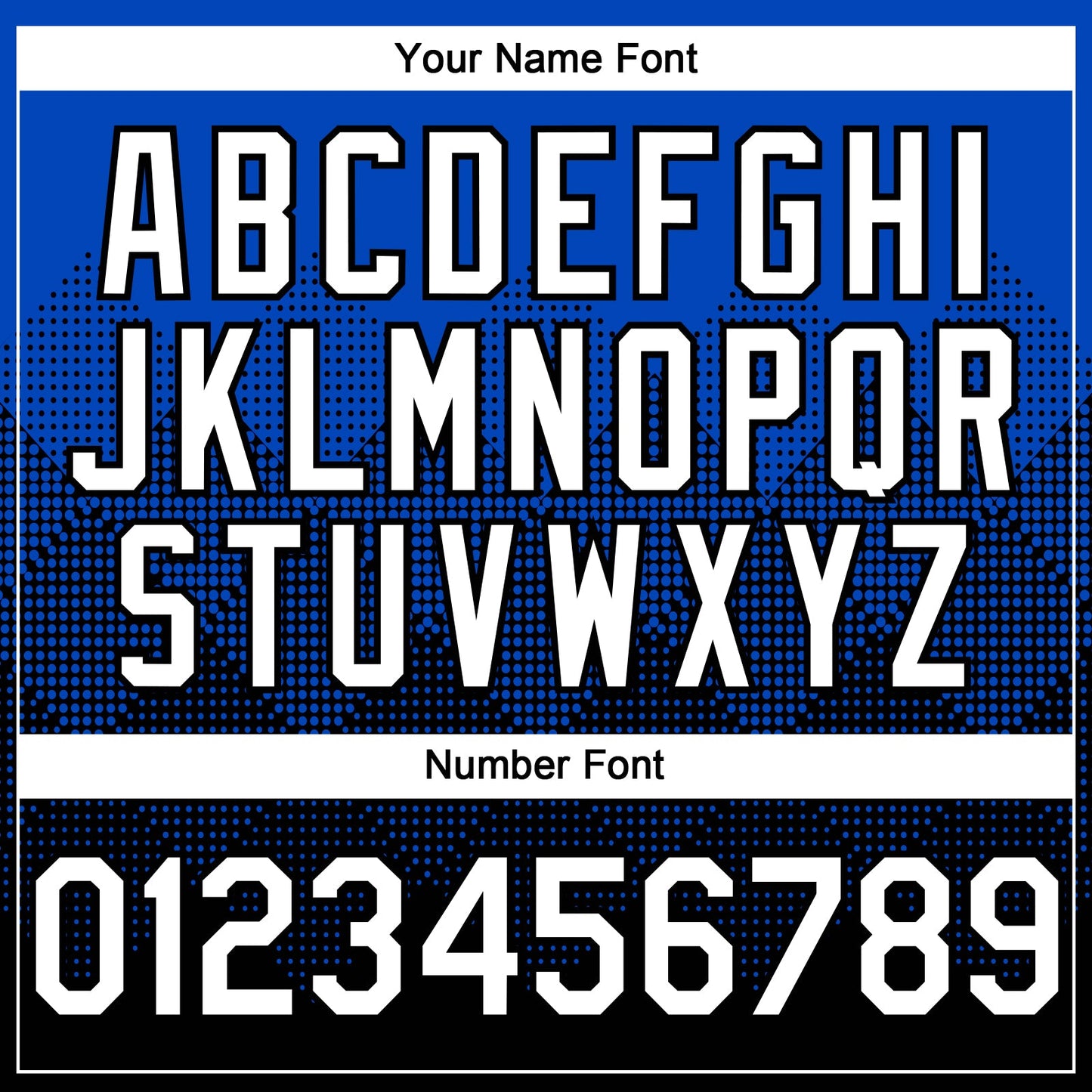 Custom Thunder Blue White-Black 3D Gradient Square Shape Authentic Baseball Jersey view 5