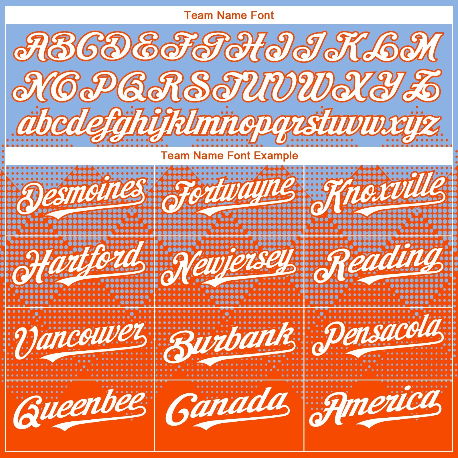 Custom Light Blue White-Orange 3D Gradient Square Shape Authentic Baseball Jersey view 4