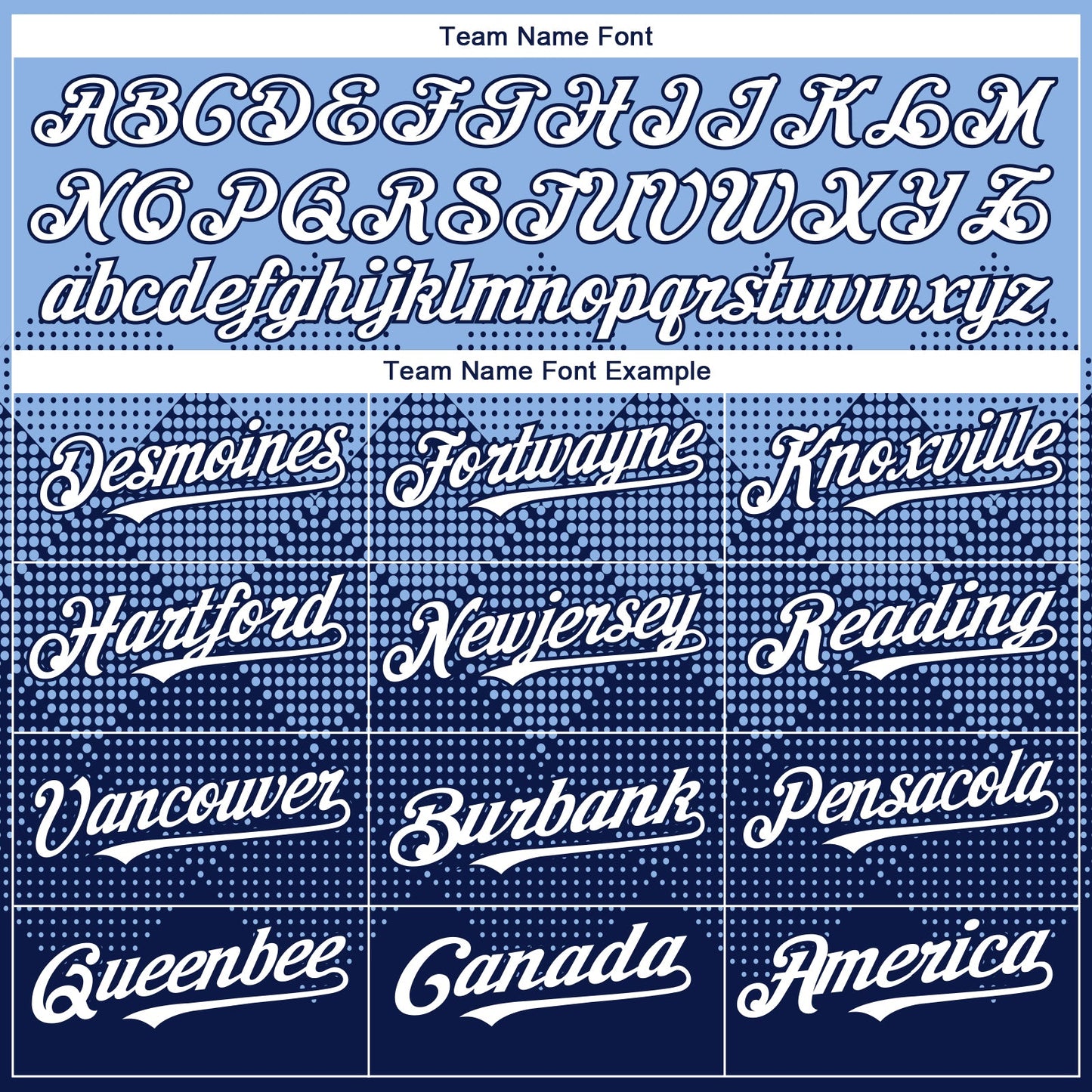 Custom Light Blue White-Navy 3D Gradient Square Shape Authentic Baseball Jersey view 4