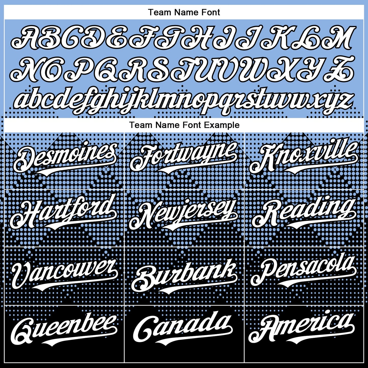 Custom Light Blue White-Black 3D Gradient Square Shape Authentic Baseball Jersey view 4