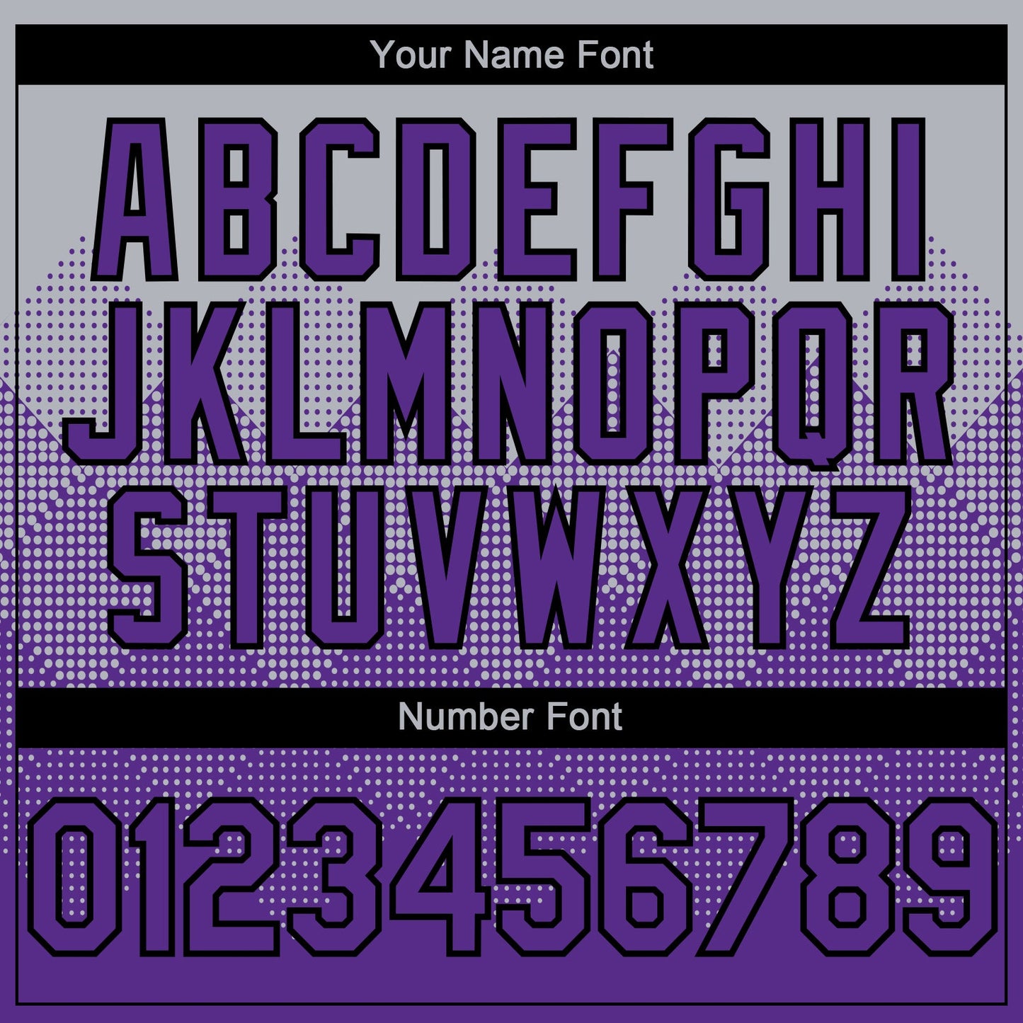 Custom Gray Purple-Black 3D Gradient Square Shape Authentic Baseball Jersey view 5