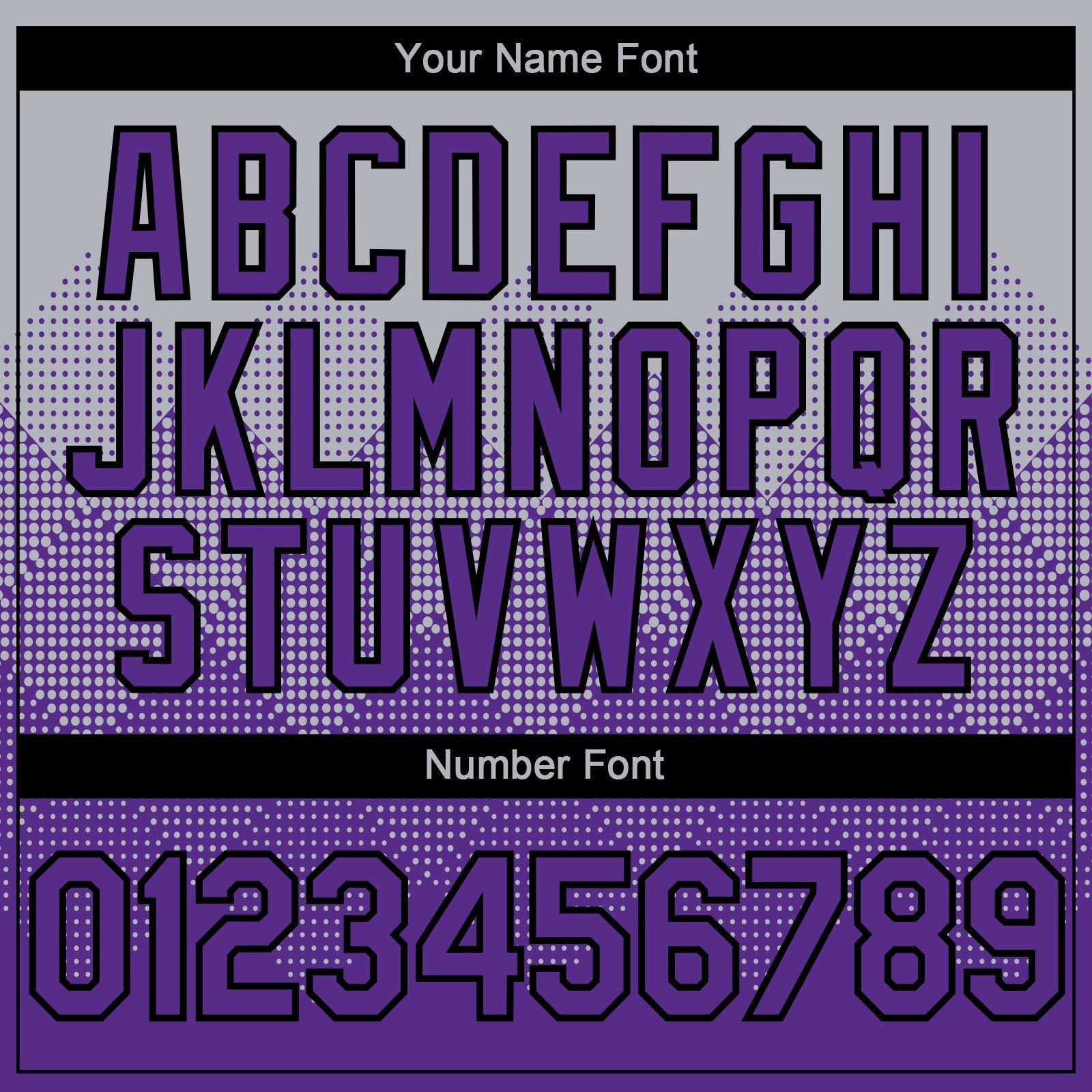 Custom Gray Purple-Black 3D Gradient Square Shape Authentic Baseball Jersey view 5